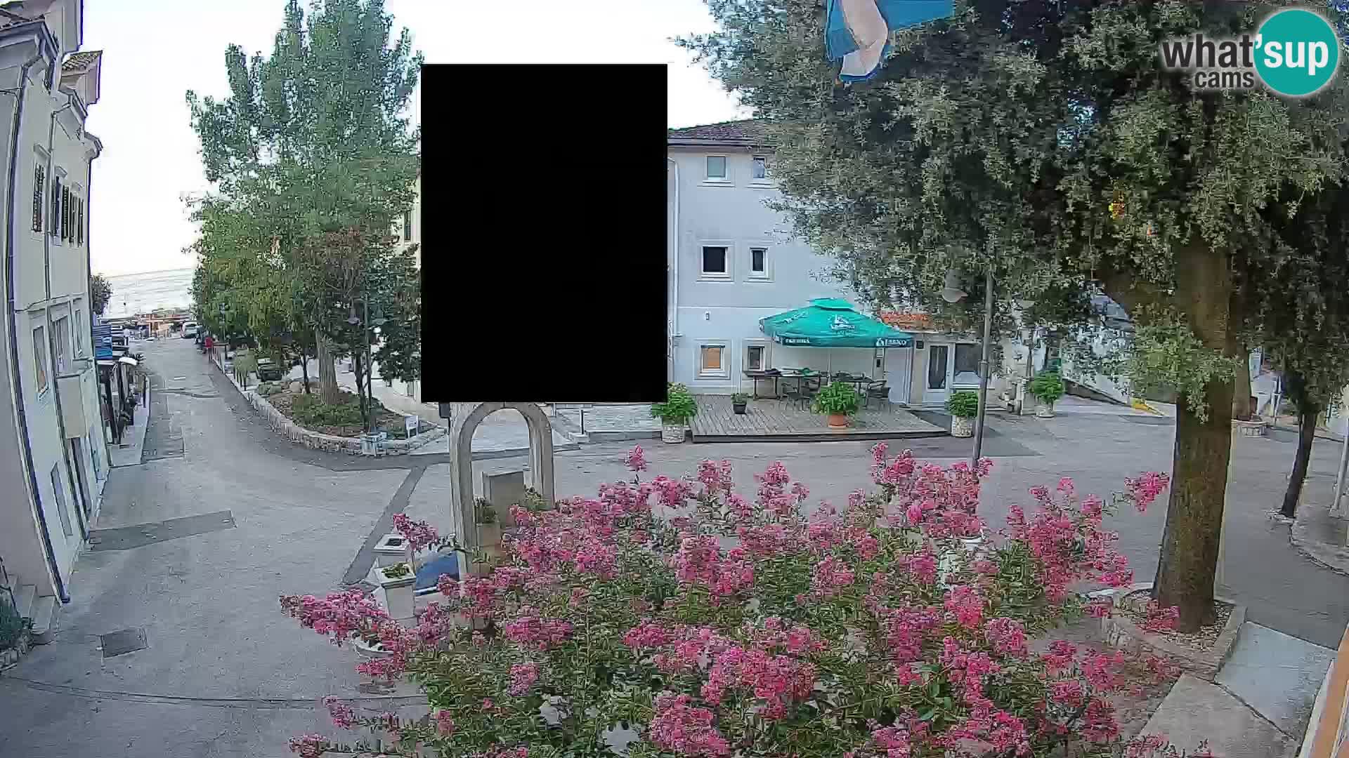 Webcam Mošćenička Draga Center – Live View of the Town Center