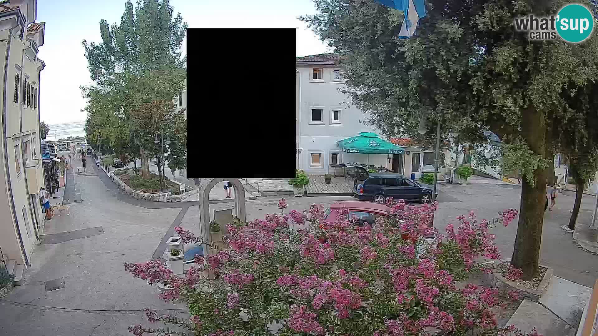 Webcam Mošćenička Draga Center – Live View of the Town Center