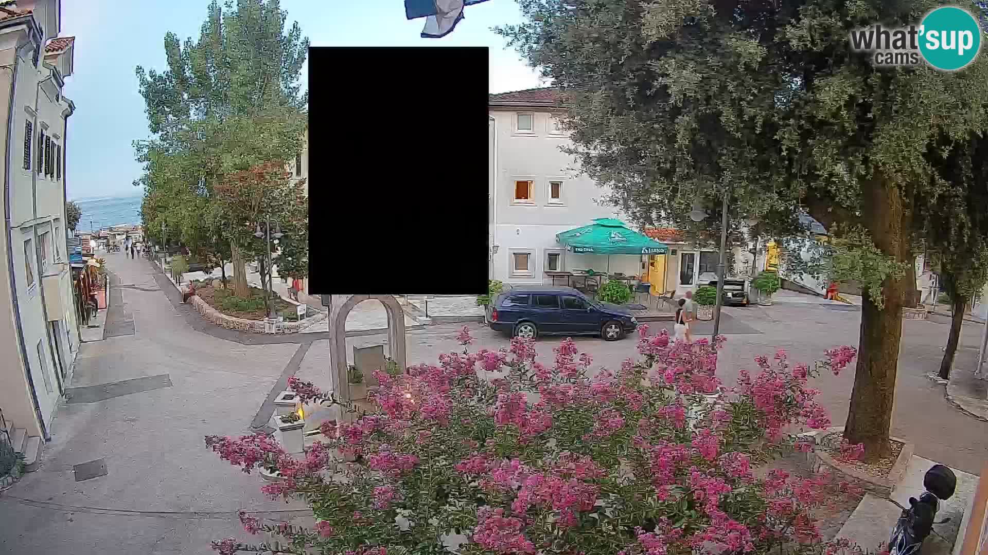 Web kamera centar Mošćeničke Drage – Pogled uživo