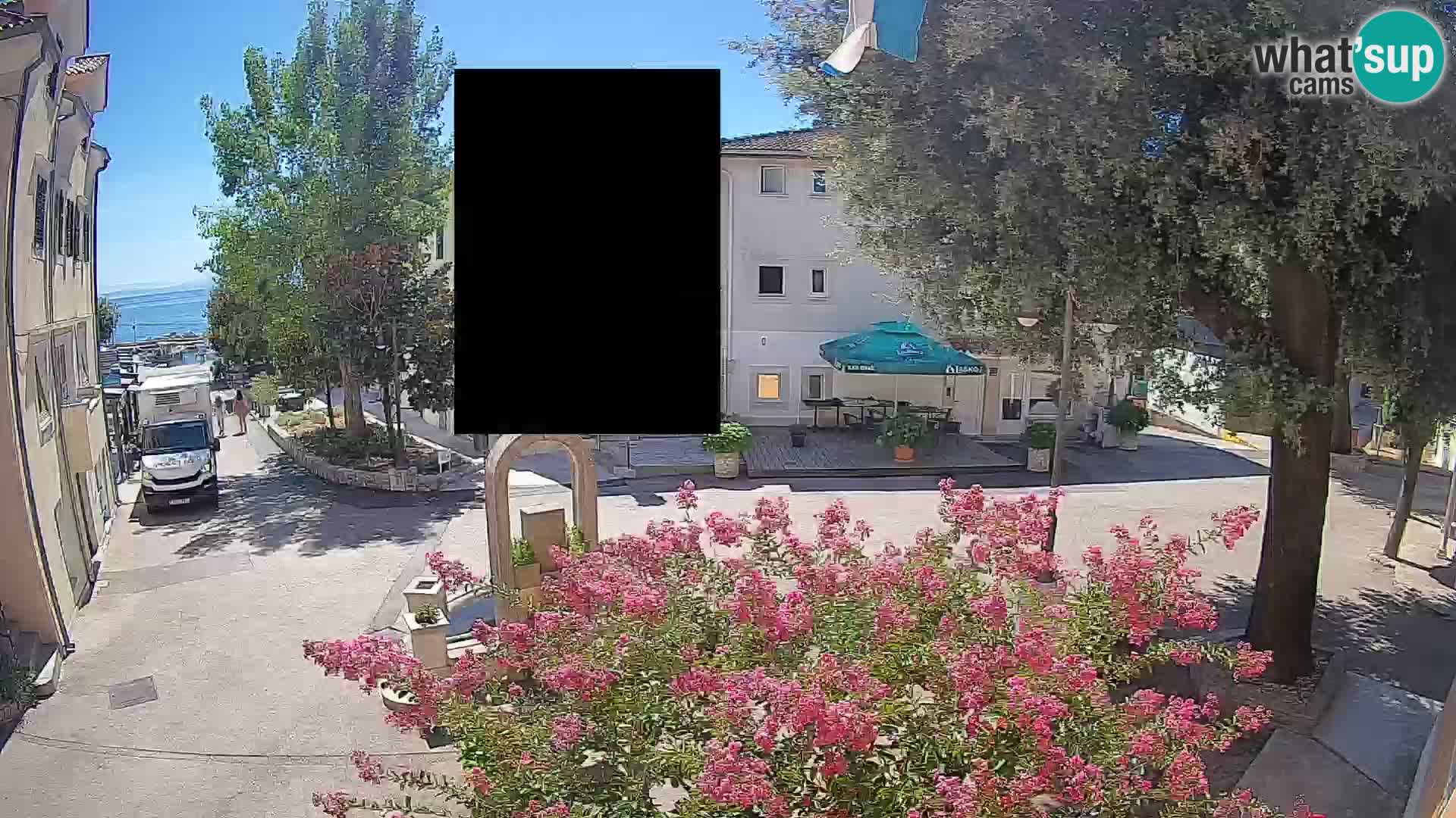 Webcam centre de Mošćenička Draga – Vue en direct du centre-ville