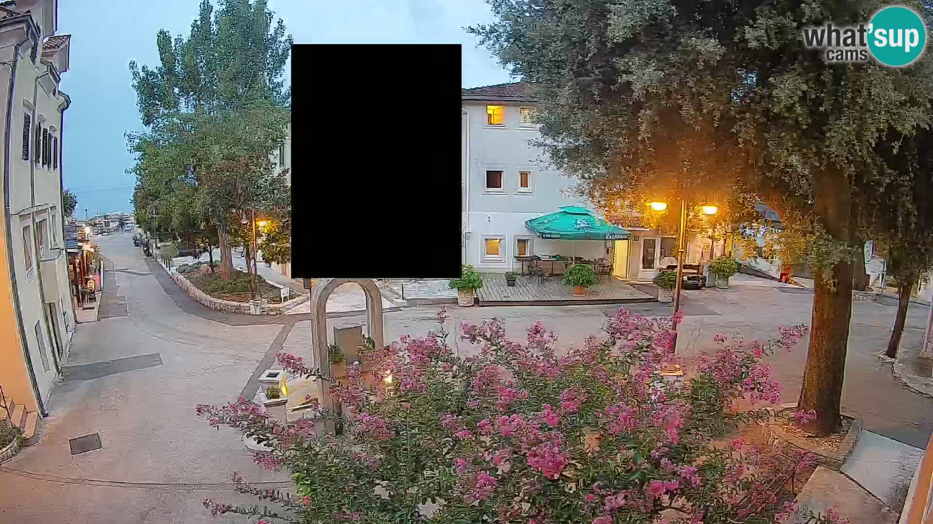 Webcam Mošćenička Draga Center – Live View of the Town Center