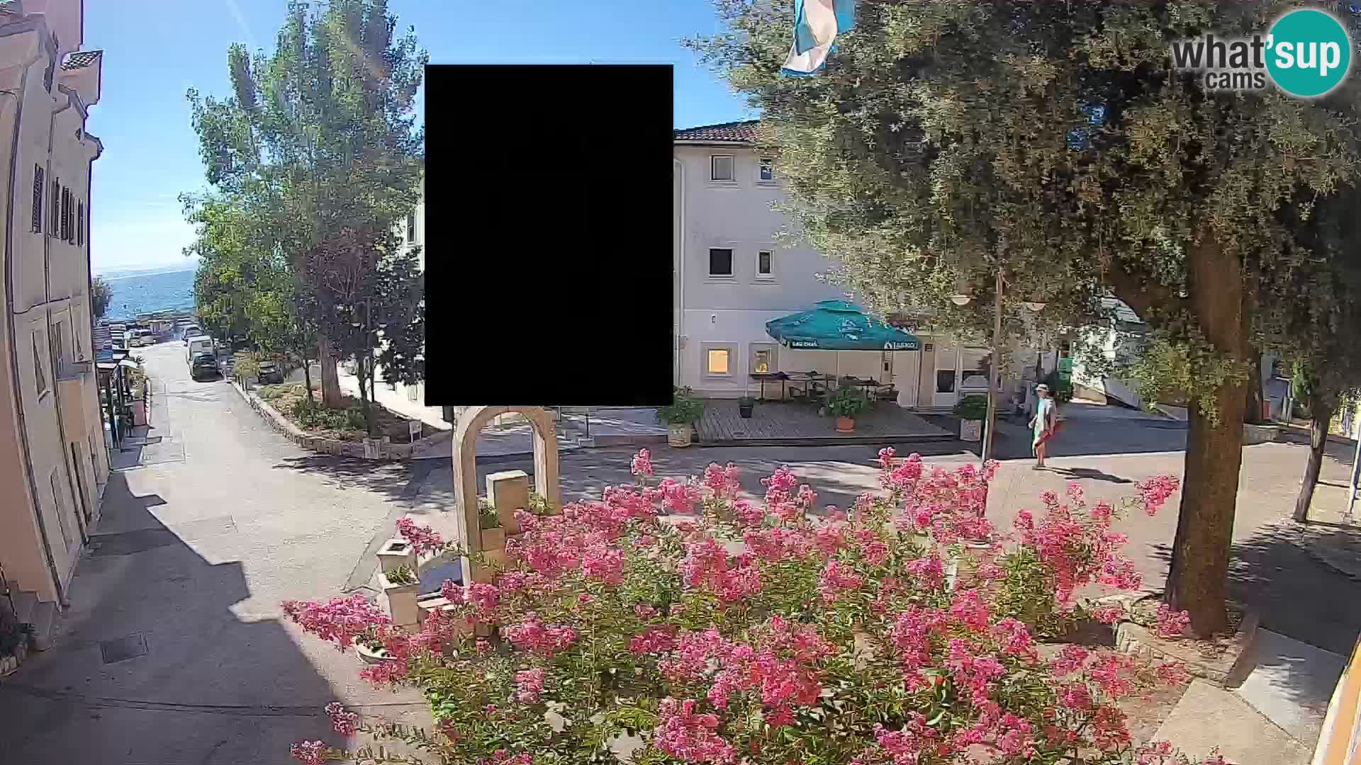 Webcam Centre de Mošćenička Draga – Vue en direct du centre-ville