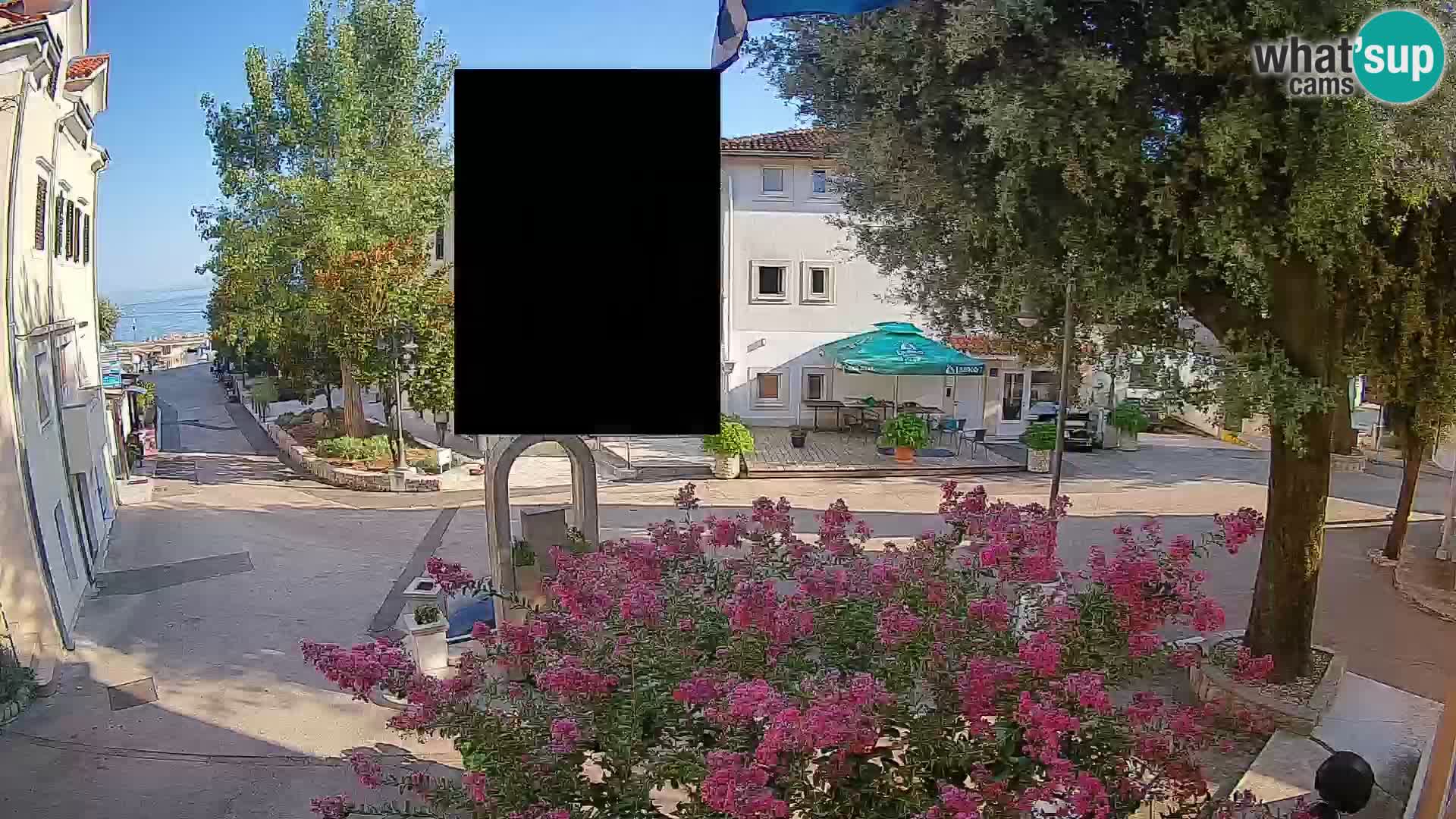 Webcam Centre de Mošćenička Draga – Vue en direct du centre-ville