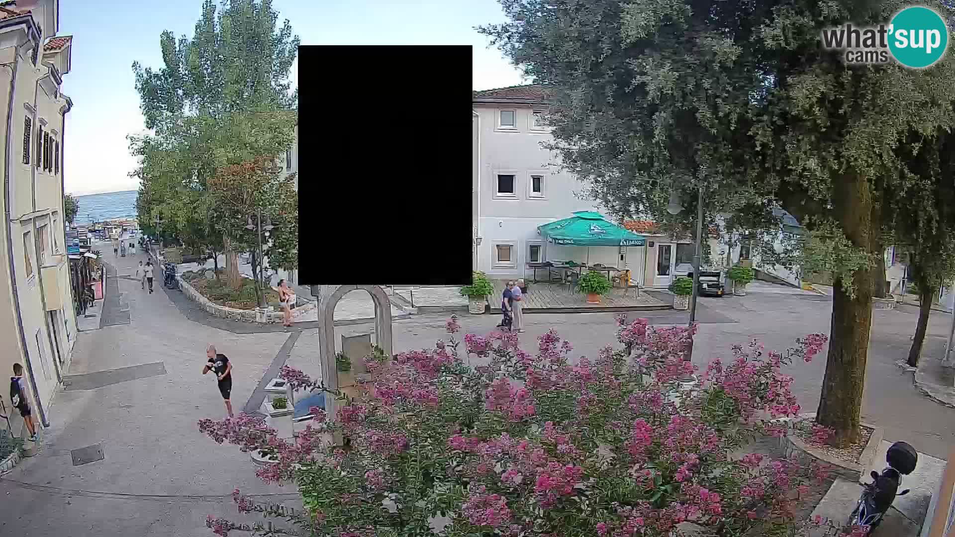 Web kamera centar Mošćeničke Drage – Pogled uživo