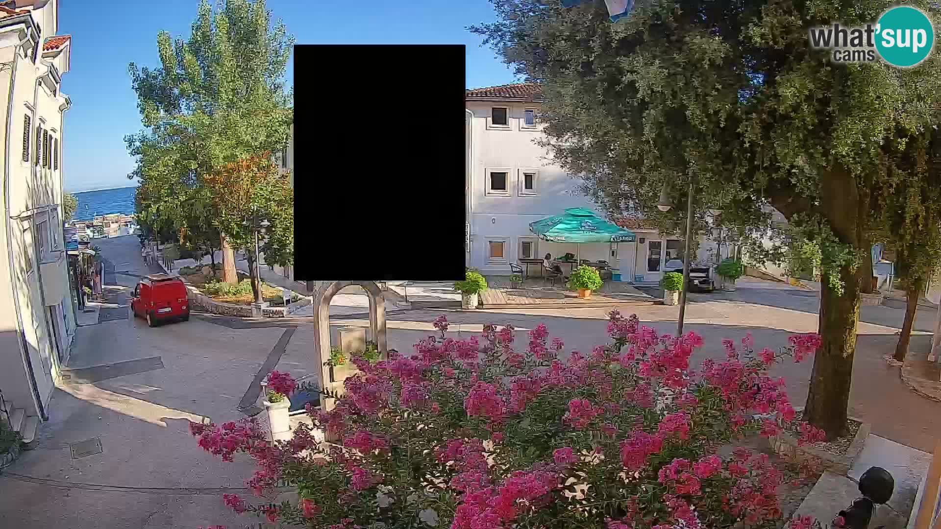 Webcam centre de Mošćenička Draga – Vue en direct du centre-ville