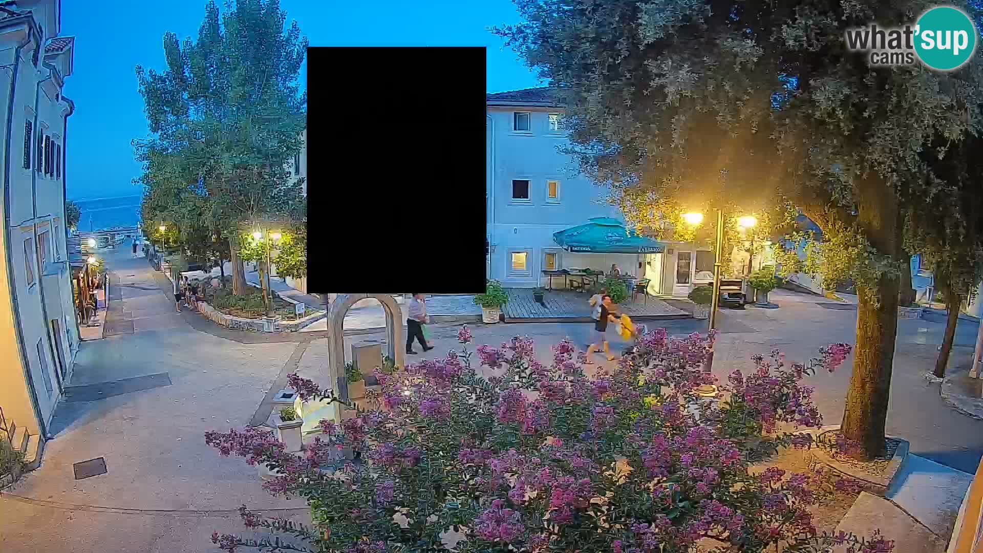Webcam centre de Mošćenička Draga – Vue en direct du centre-ville