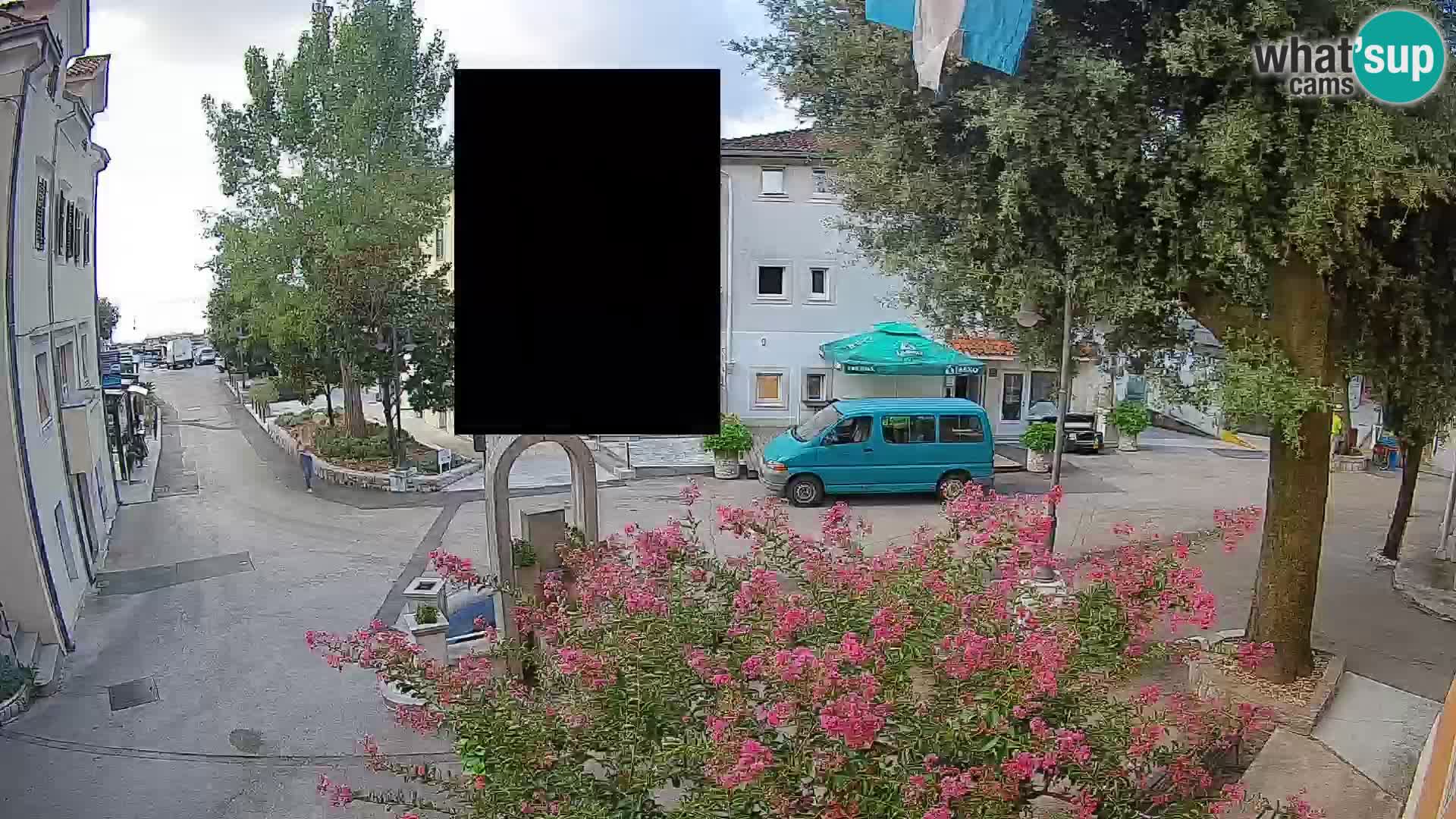 Webcam centre de Mošćenička Draga – Vue en direct du centre-ville
