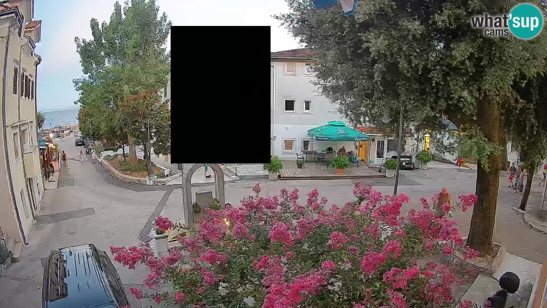 Webcam centre de Mošćenička Draga – Vue en direct du centre-ville