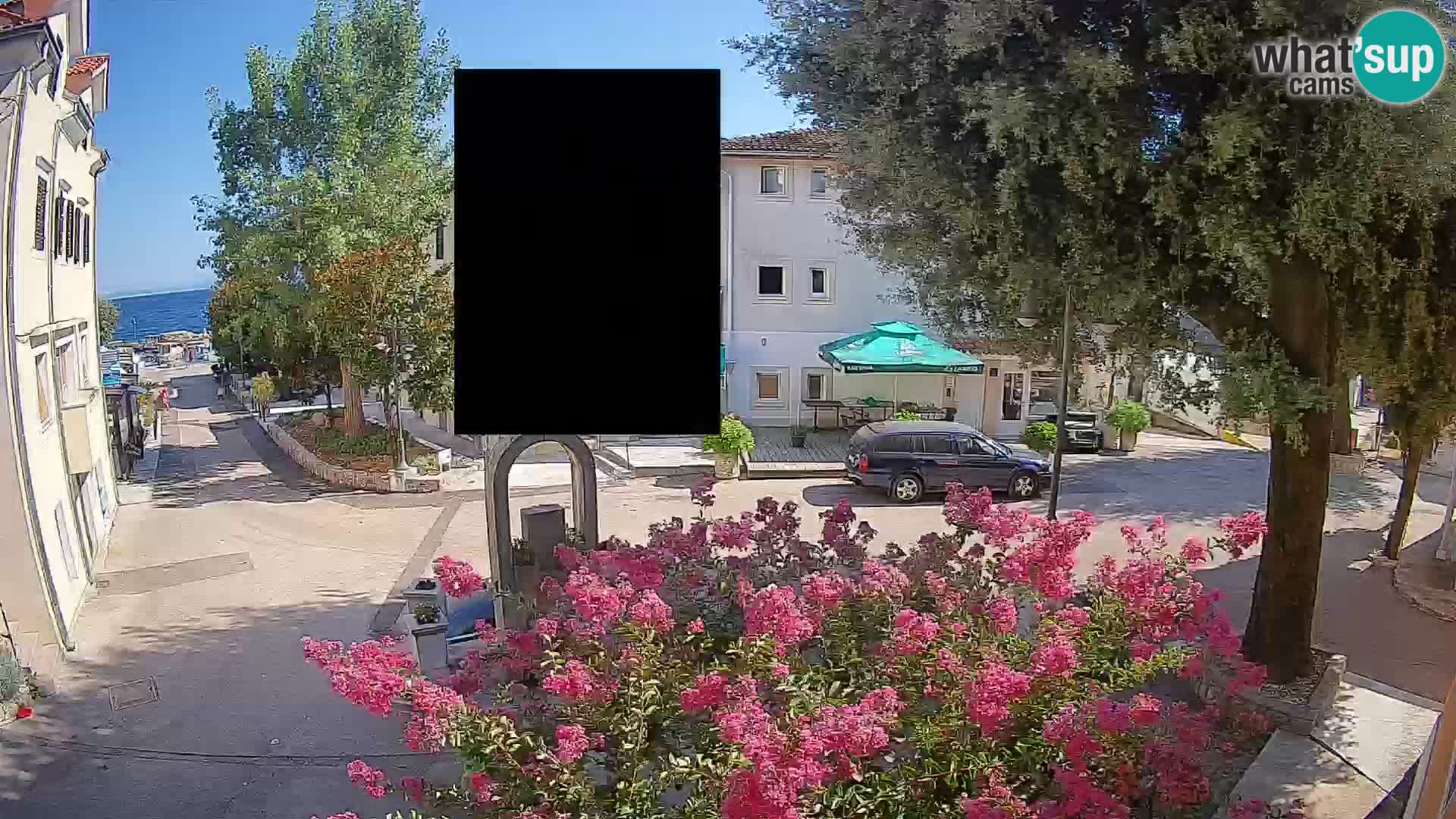 Webcam centre de Mošćenička Draga – Vue en direct du centre-ville