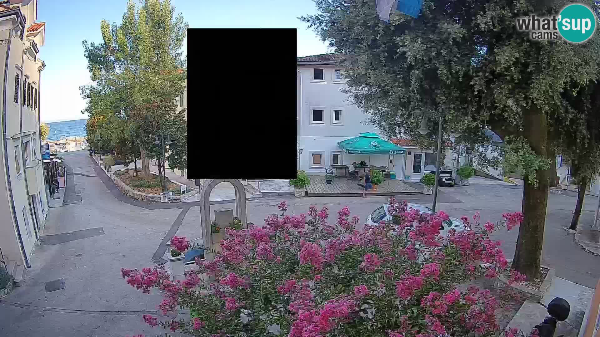 Webcam Mošćenička Draga Zentrum – Liveblick auf das Ortszentrum