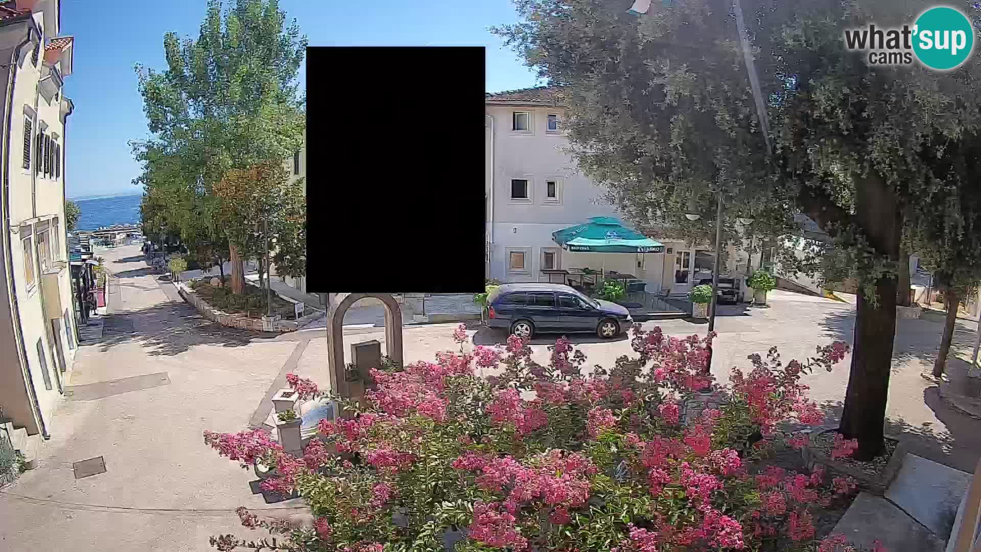 Webcam Centro Draga di Moschiena – Vista live sul centro