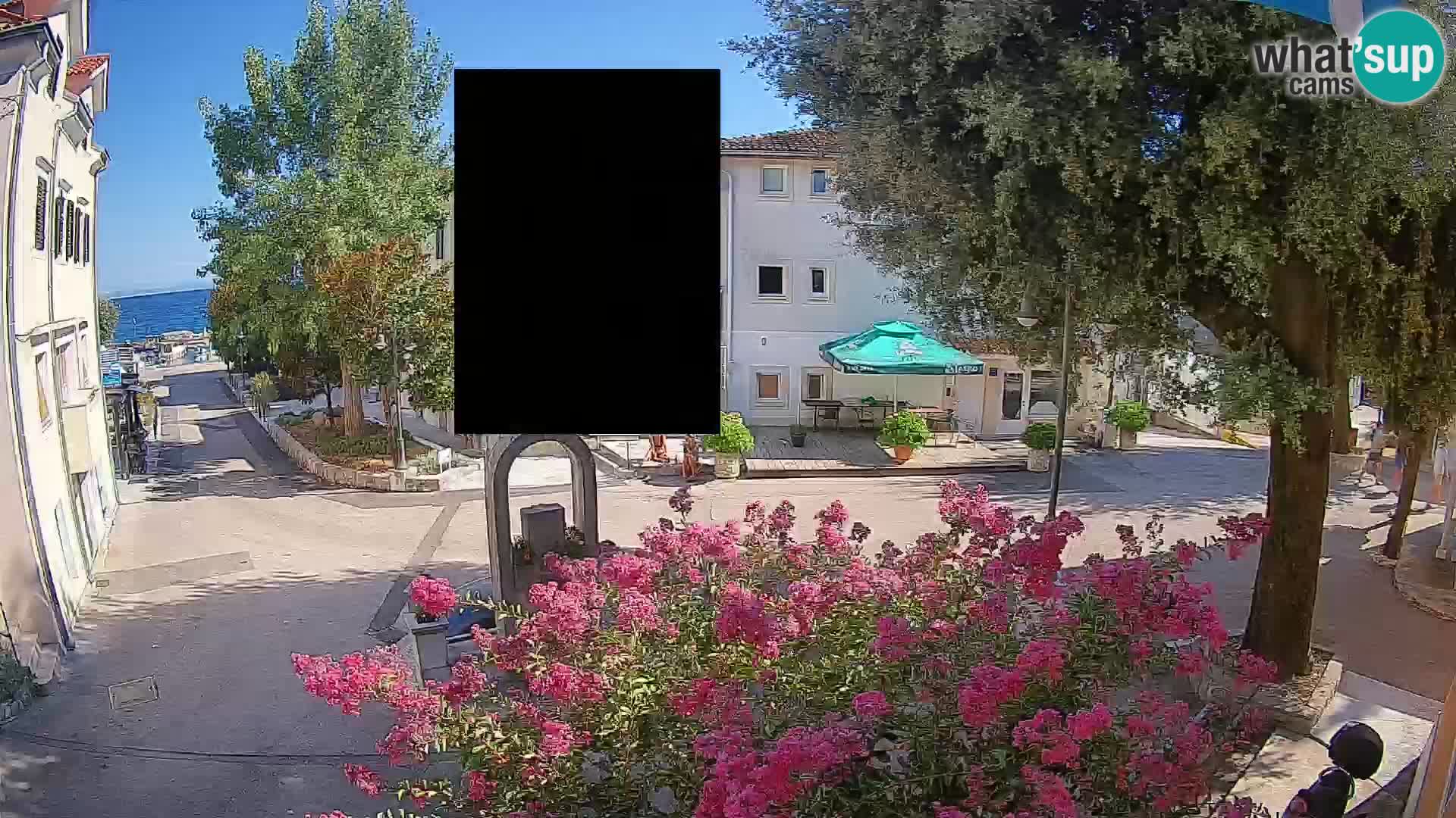 Webcam centre de Mošćenička Draga – Vue en direct du centre-ville