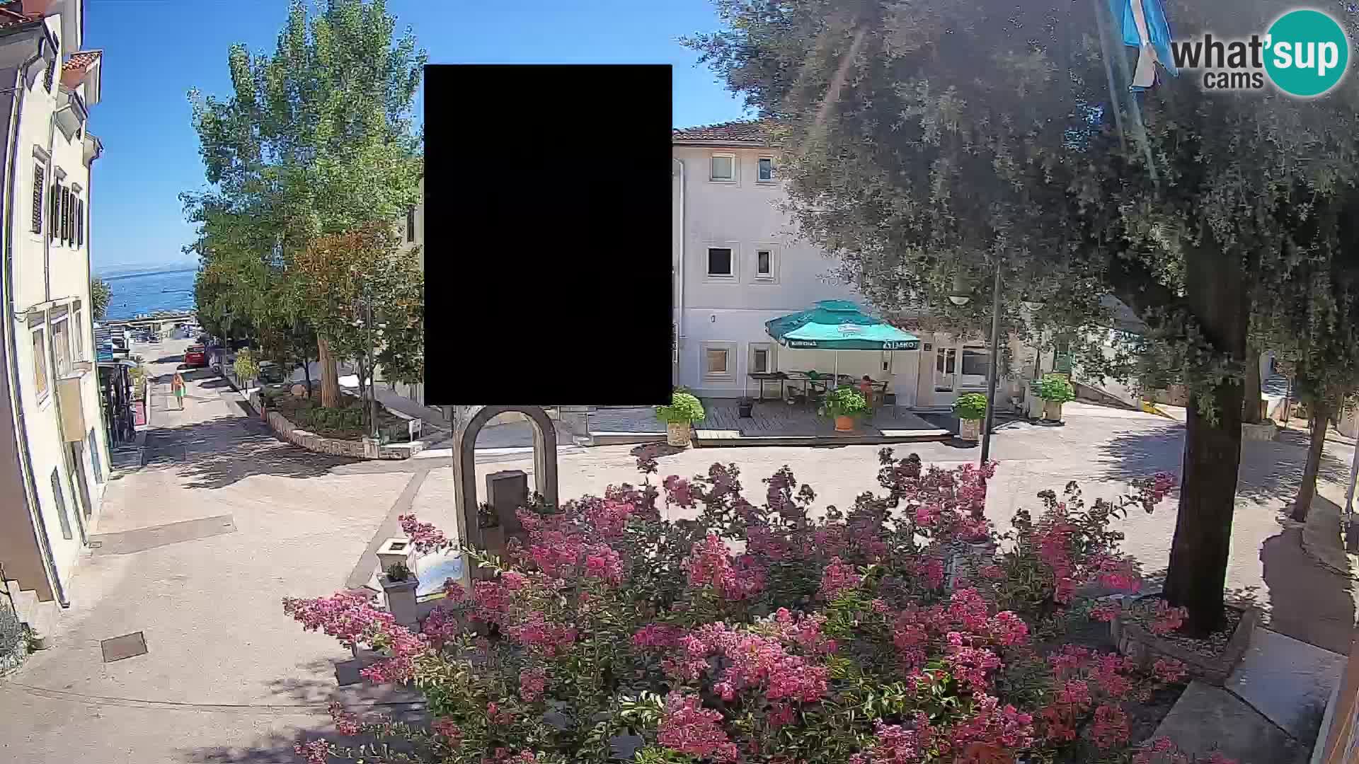Webcam Centro Draga di Moschiena – Vista live sul centro