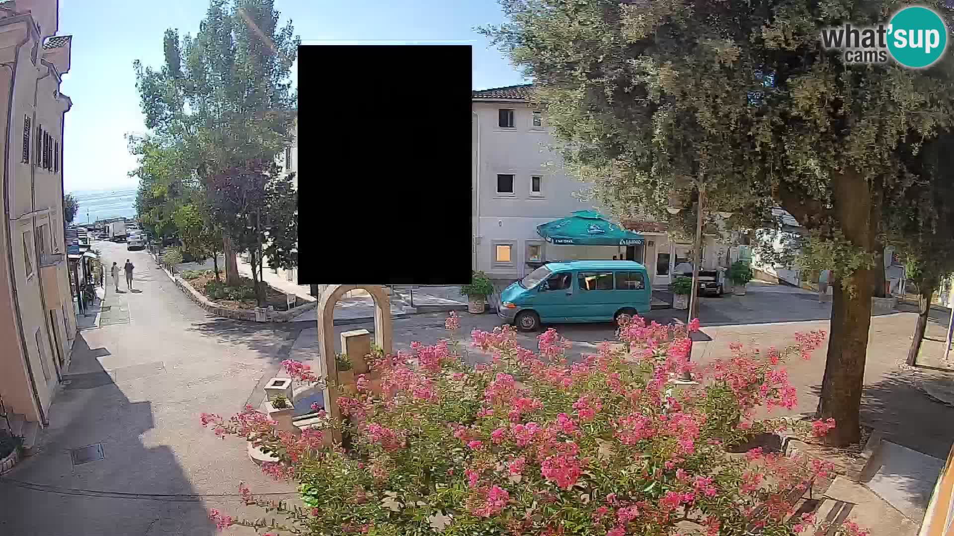 Webcam Centro Draga di Moschiena – Vista live sul centro