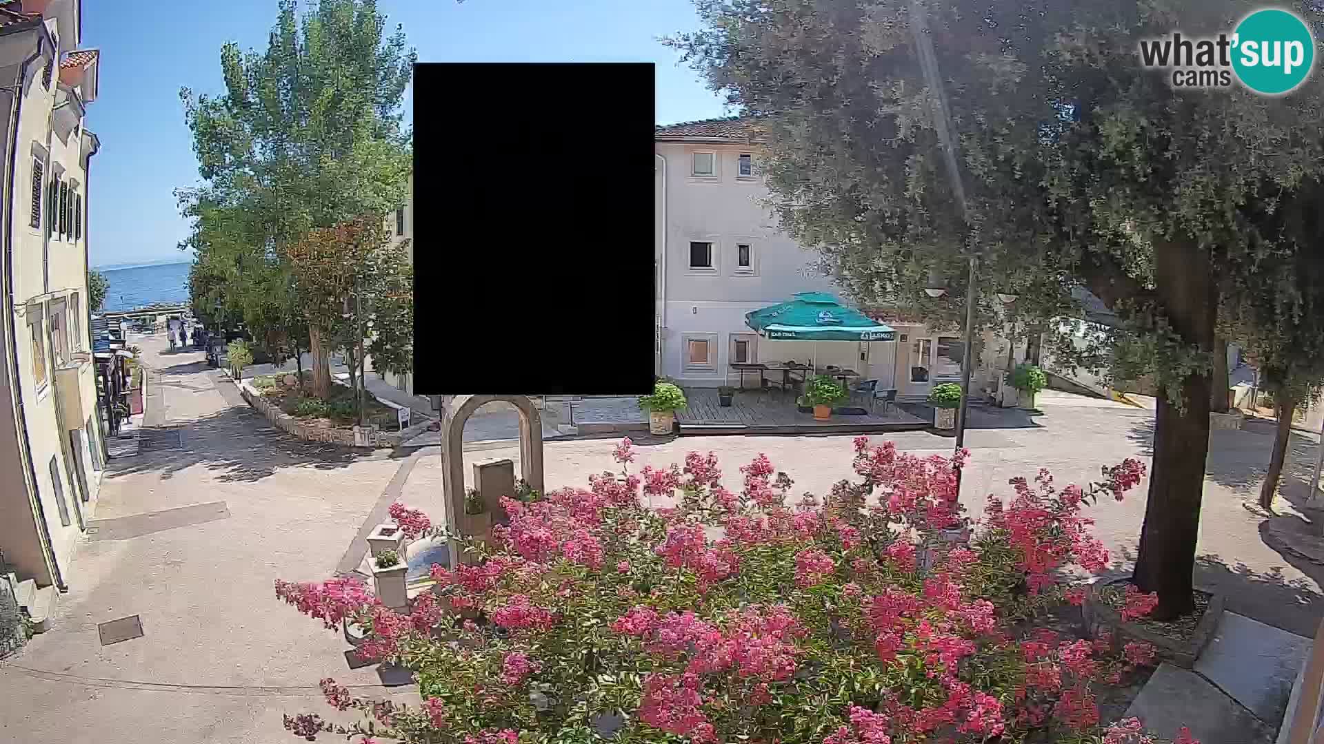 Webcam Centre de Mošćenička Draga – Vue en direct du centre-ville