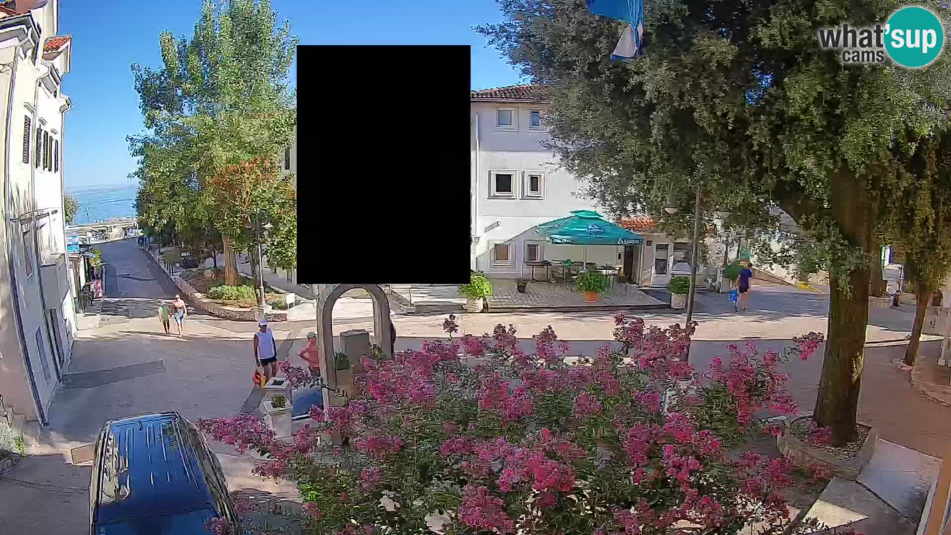 Webcam centre de Mošćenička Draga – Vue en direct du centre-ville