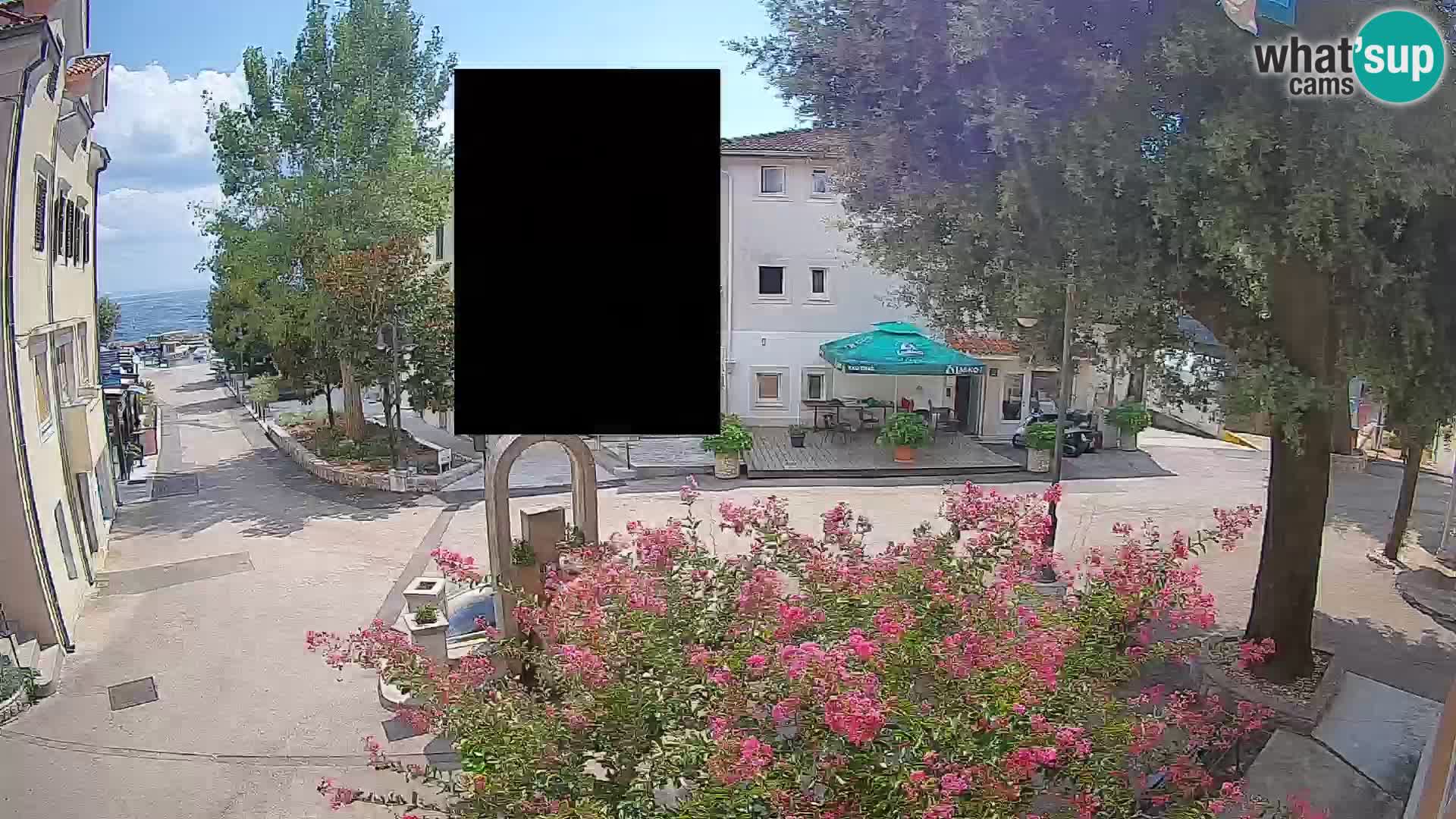 Webcam Centre de Mošćenička Draga – Vue en direct du centre-ville