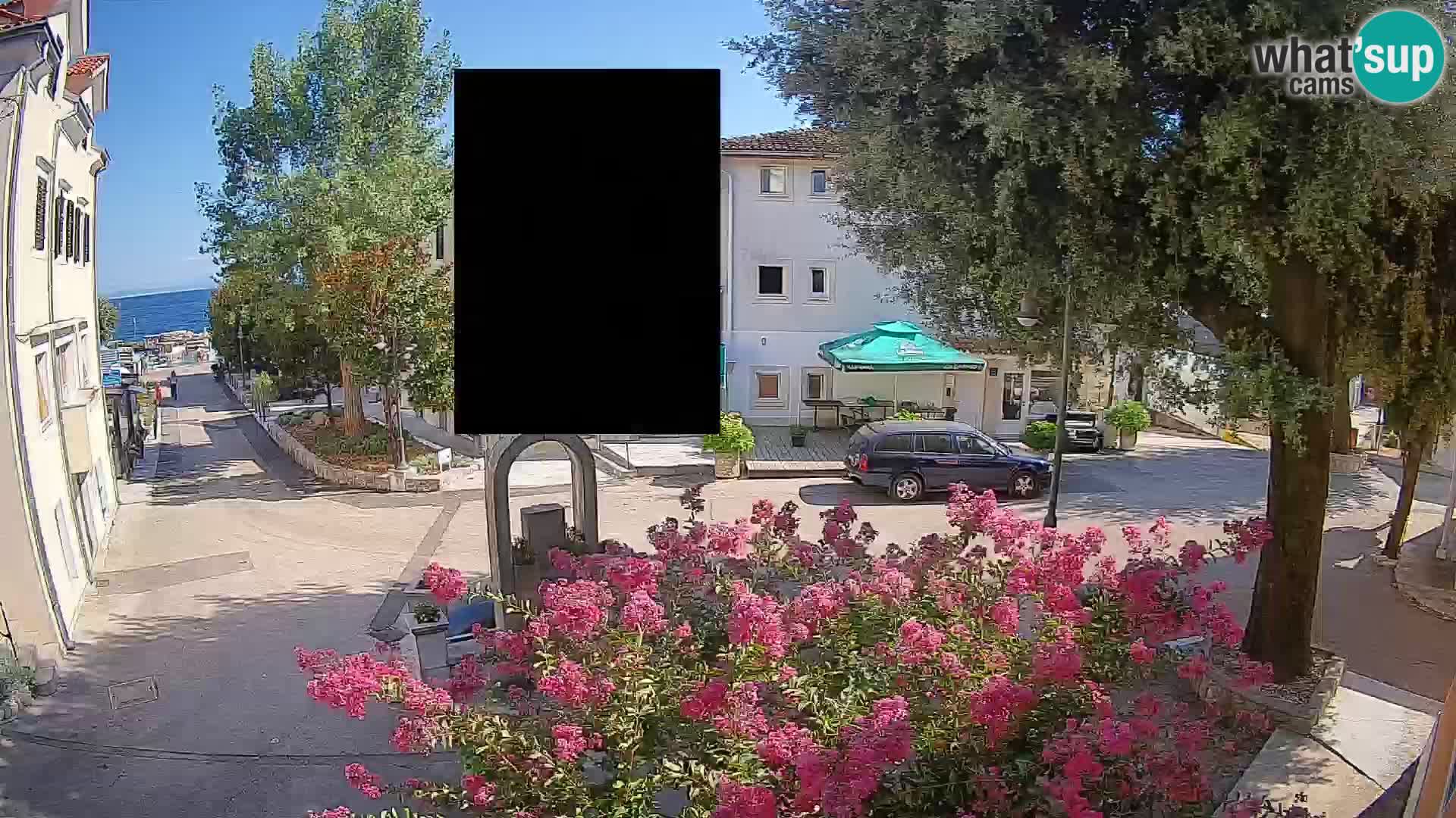 Webcam centre de Mošćenička Draga – Vue en direct du centre-ville