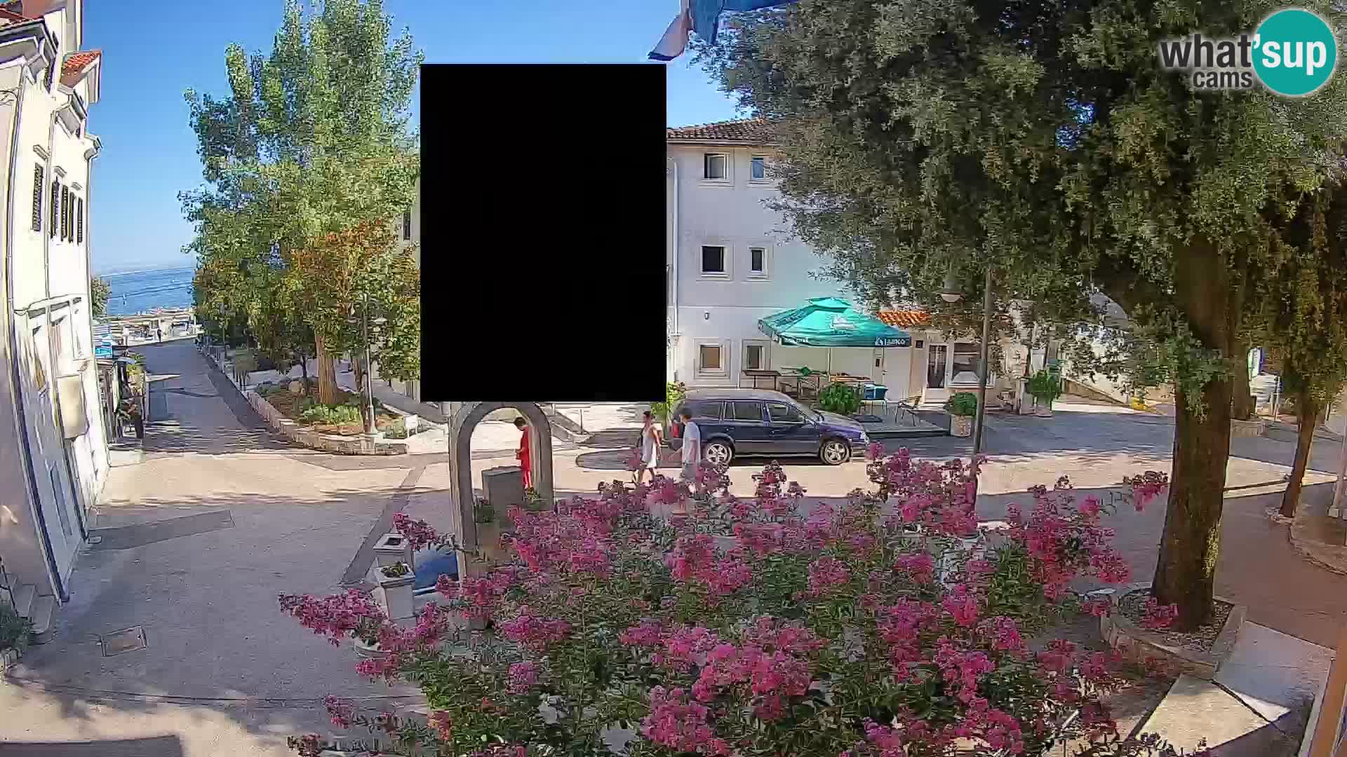 Webcam centre de Mošćenička Draga – Vue en direct du centre-ville
