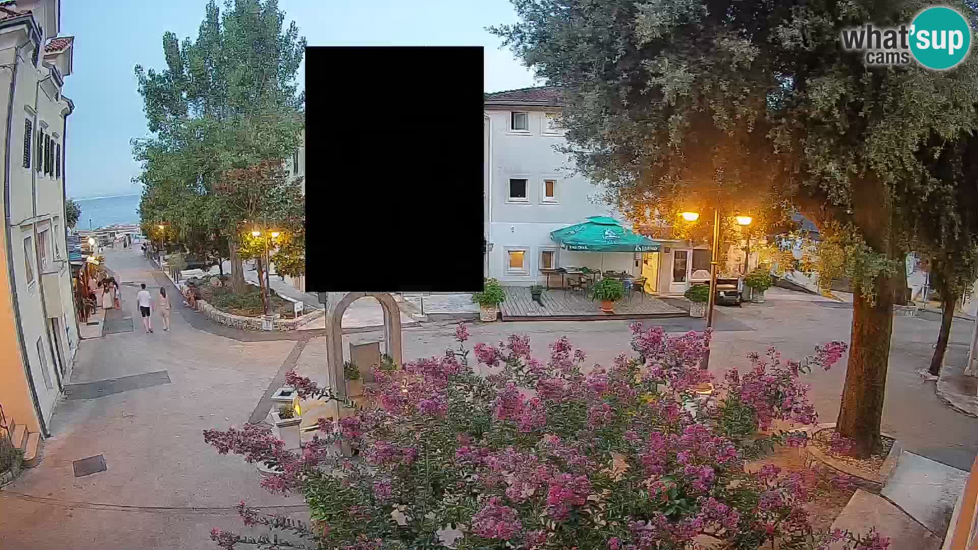 Webcam centre de Mošćenička Draga – Vue en direct du centre-ville