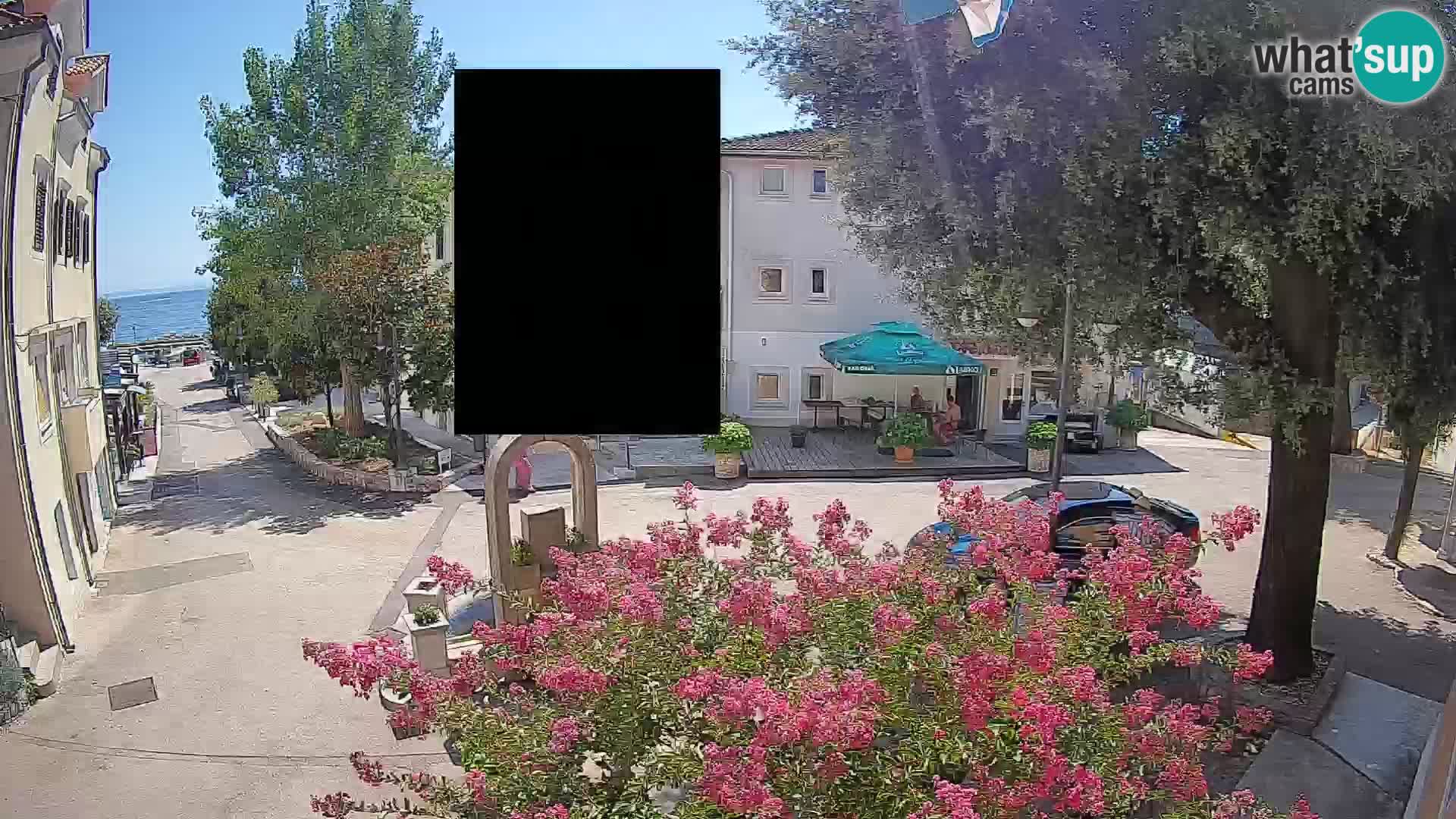 Webcam Centro Draga di Moschiena – Vista live sul centro