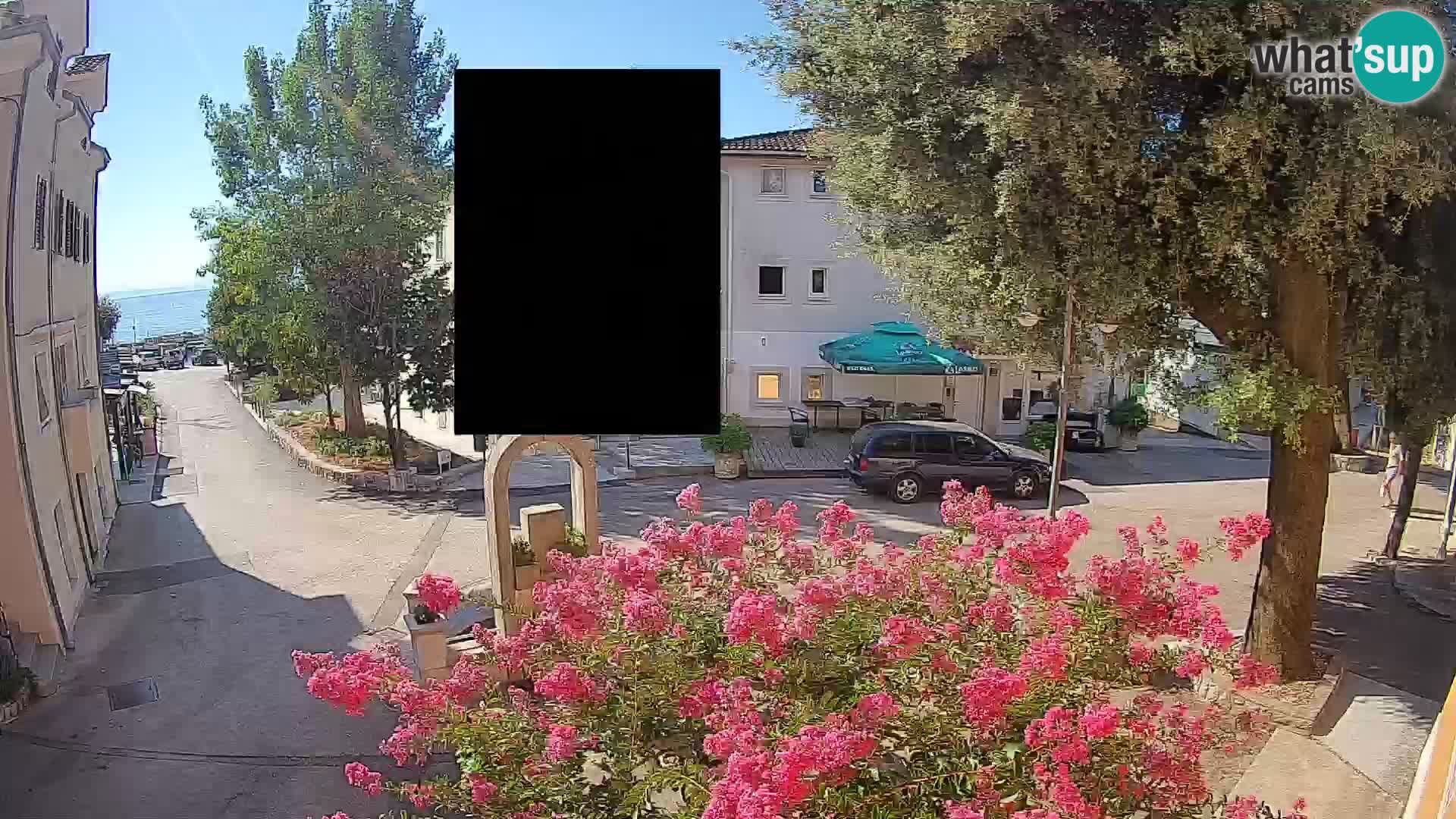 Webcam Centre de Mošćenička Draga – Vue en direct du centre-ville