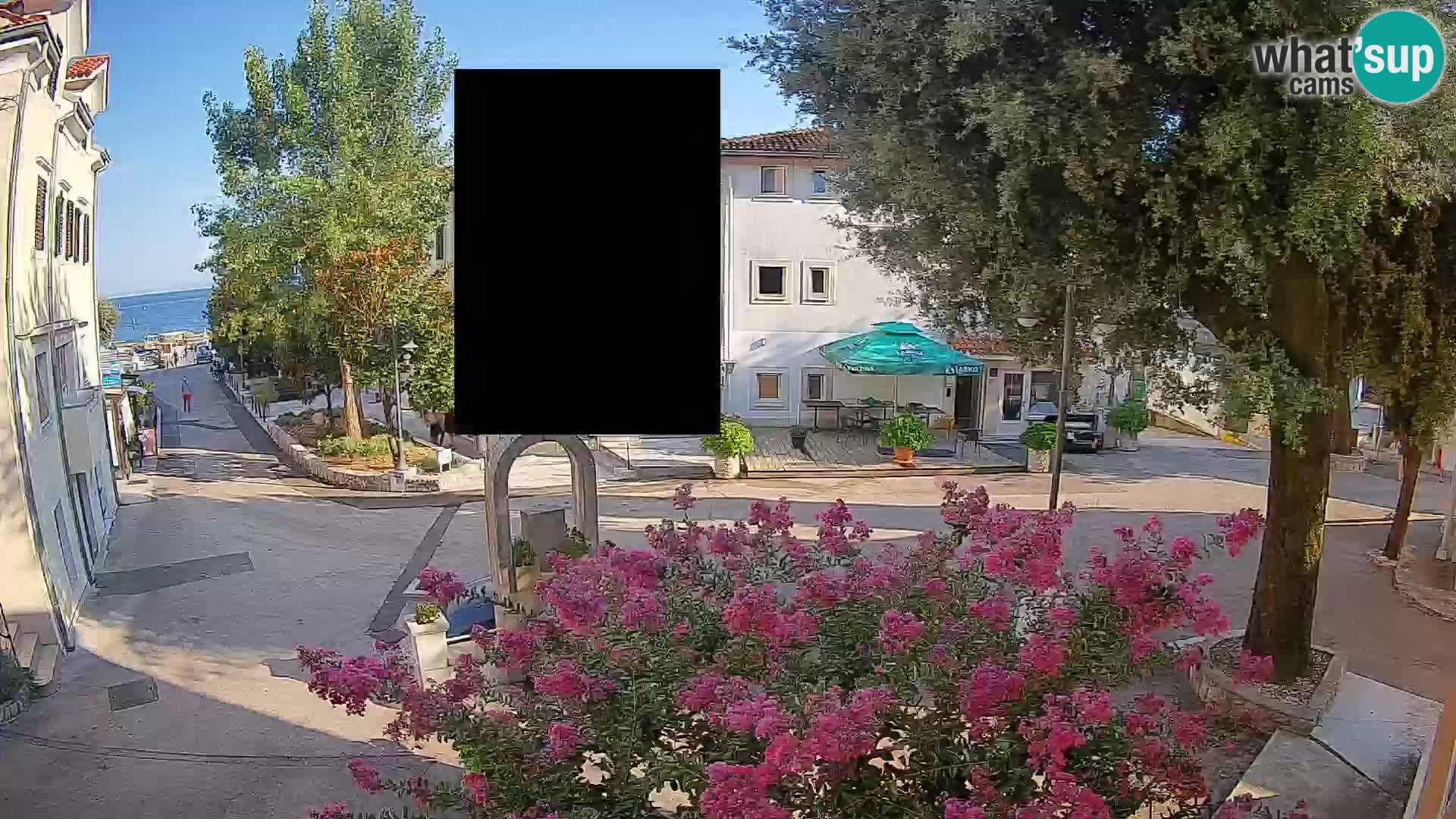 Webcam centre de Mošćenička Draga – Vue en direct du centre-ville