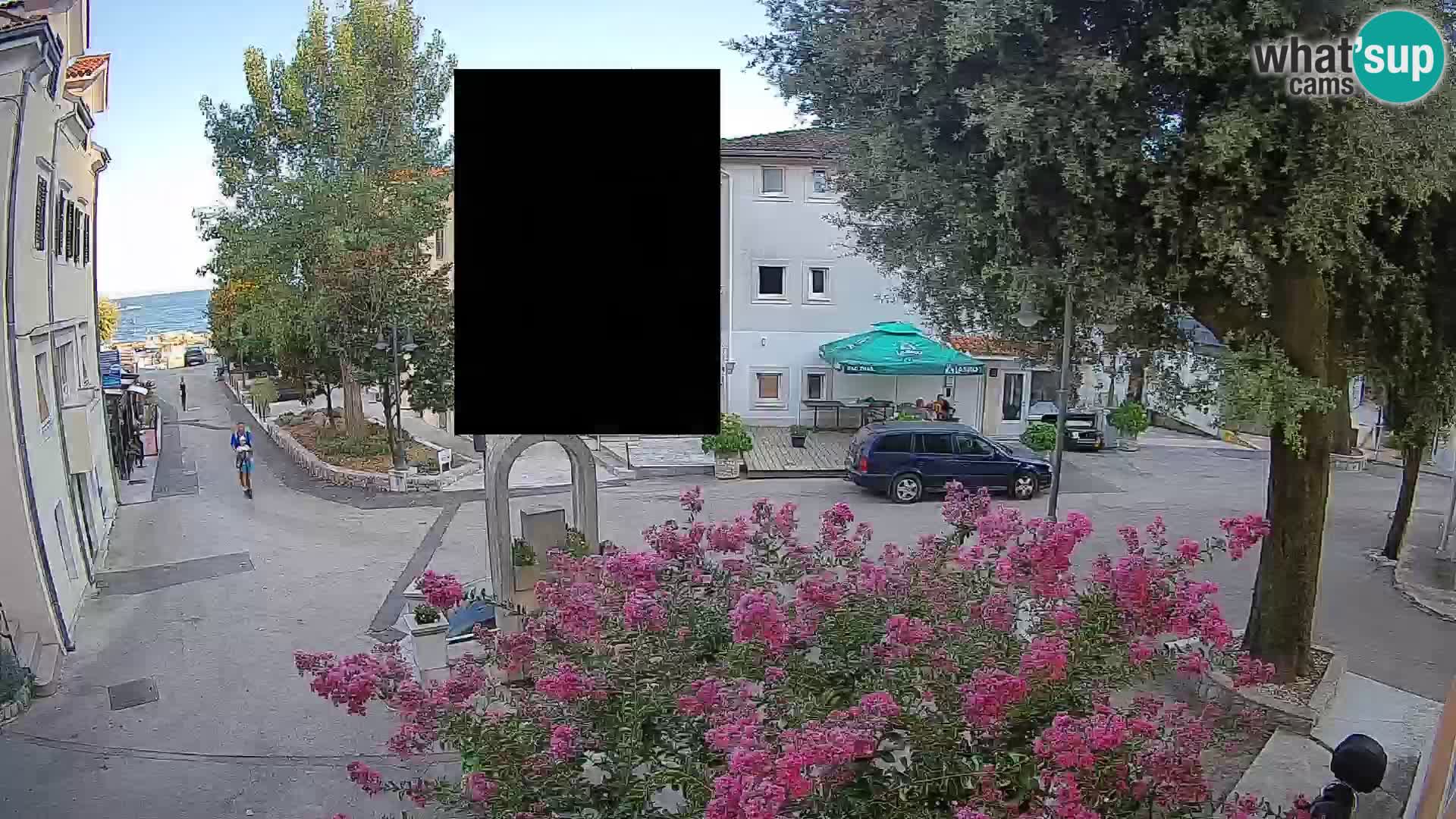Webcam Mošćenička Draga Center – Live View of the Town Center