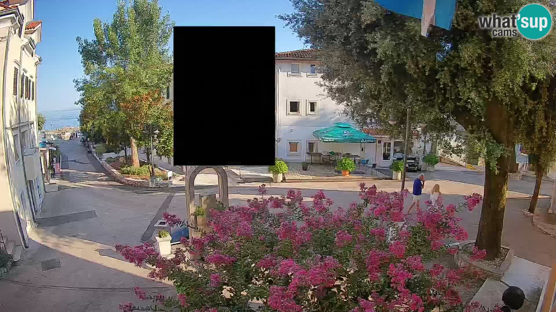 Webcam Mošćenička Draga Center – Live View of the Town Center