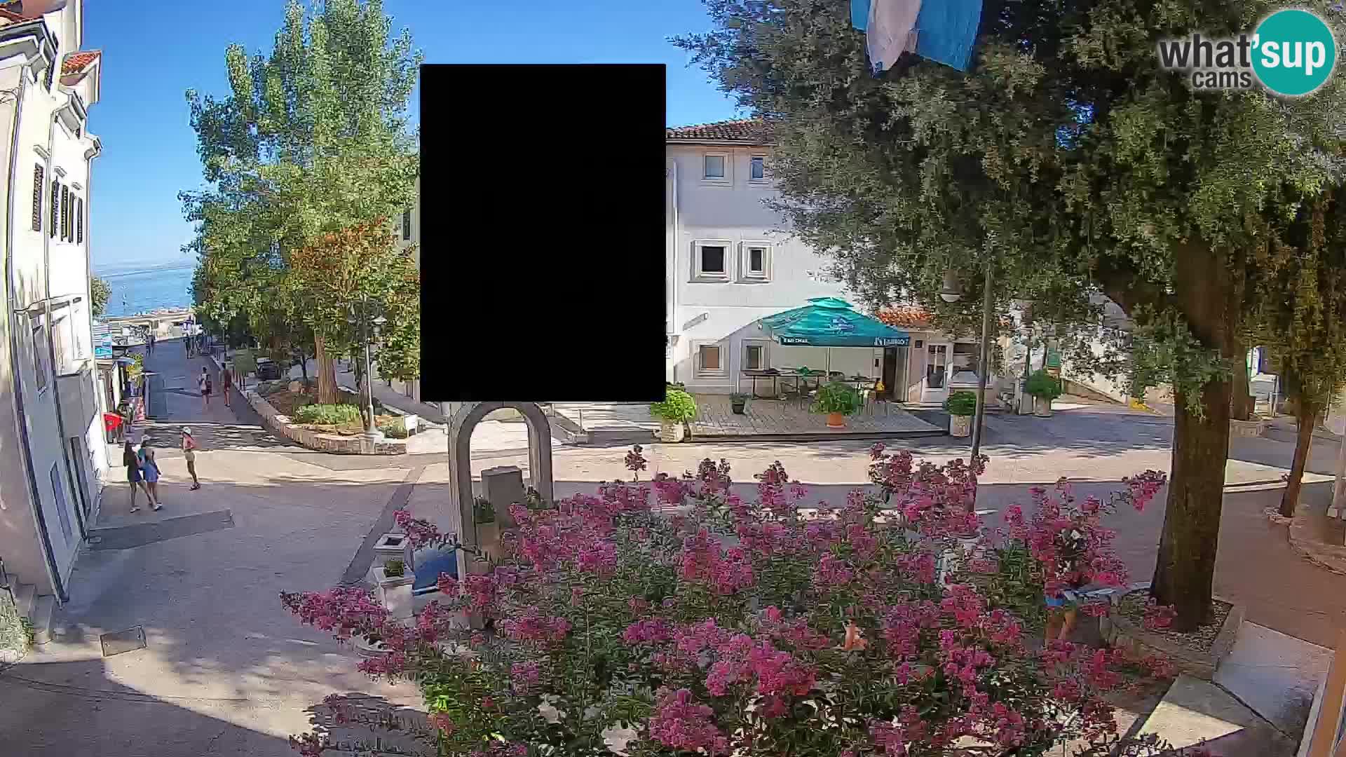 Webcam centre de Mošćenička Draga – Vue en direct du centre-ville