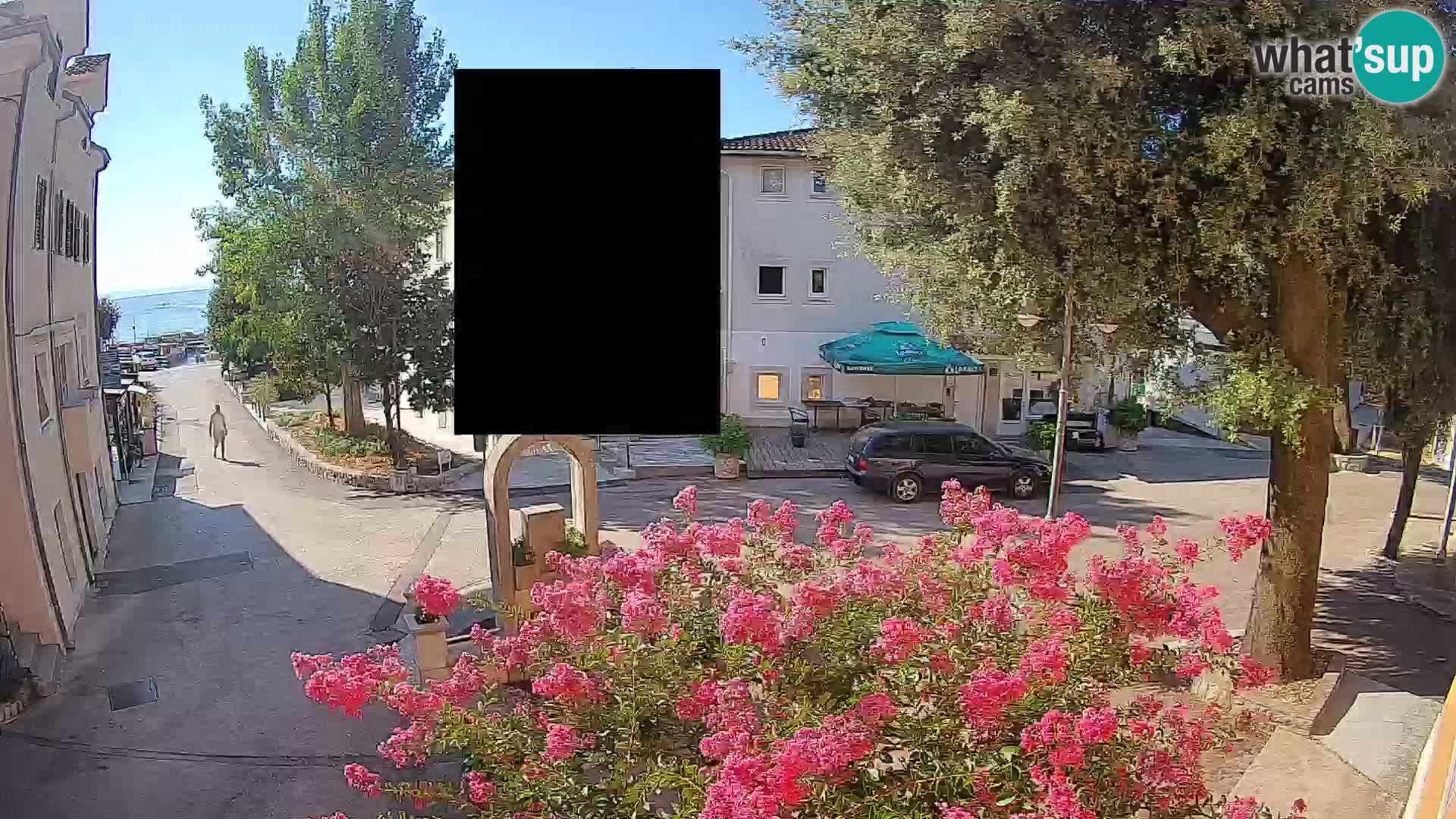 Webcam Centre de Mošćenička Draga – Vue en direct du centre-ville