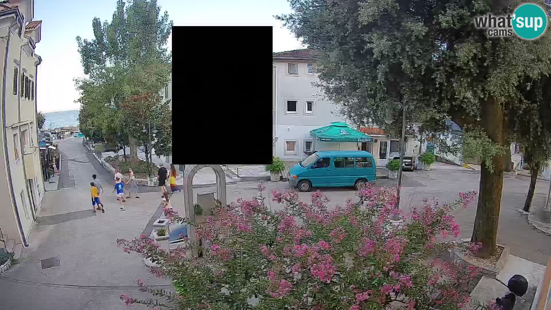 Webcam Centro Draga di Moschiena – Vista live sul centro