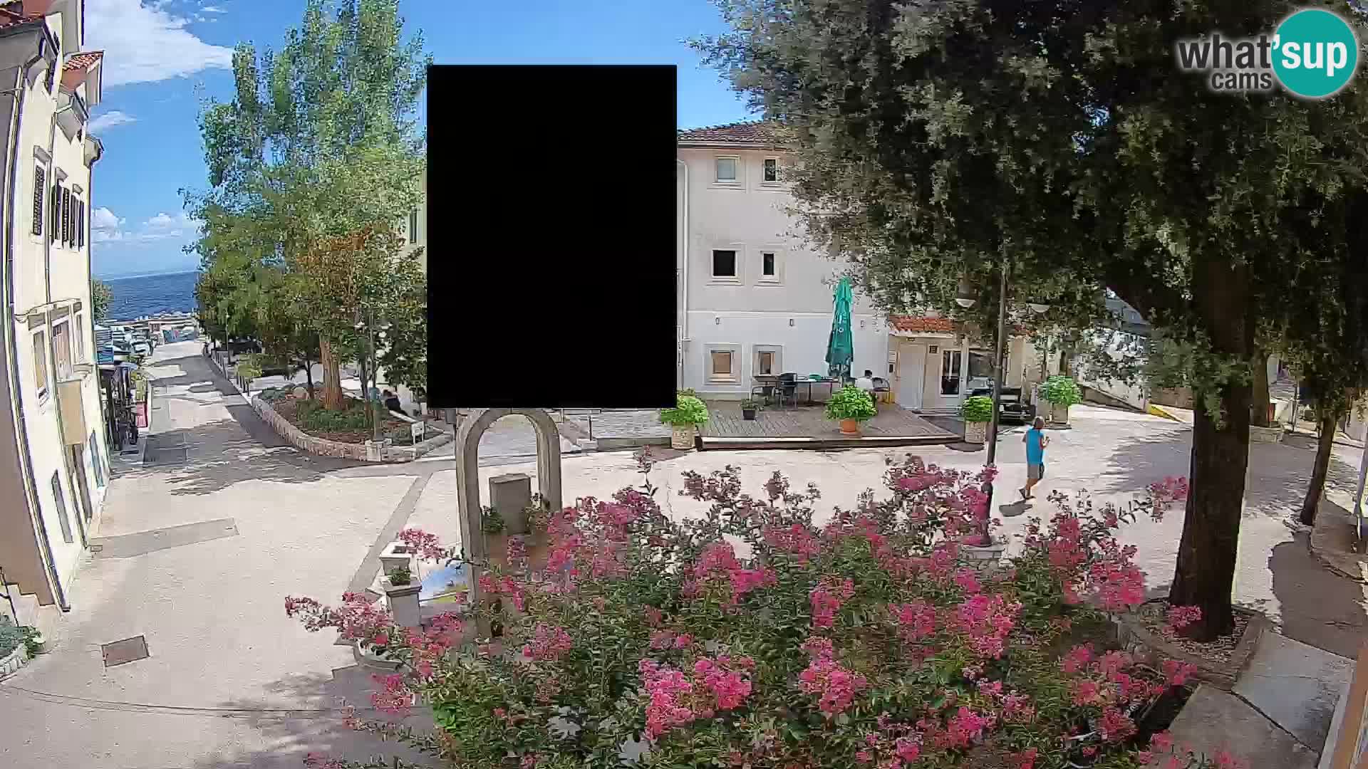 Webcam centre de Mošćenička Draga – Vue en direct du centre-ville