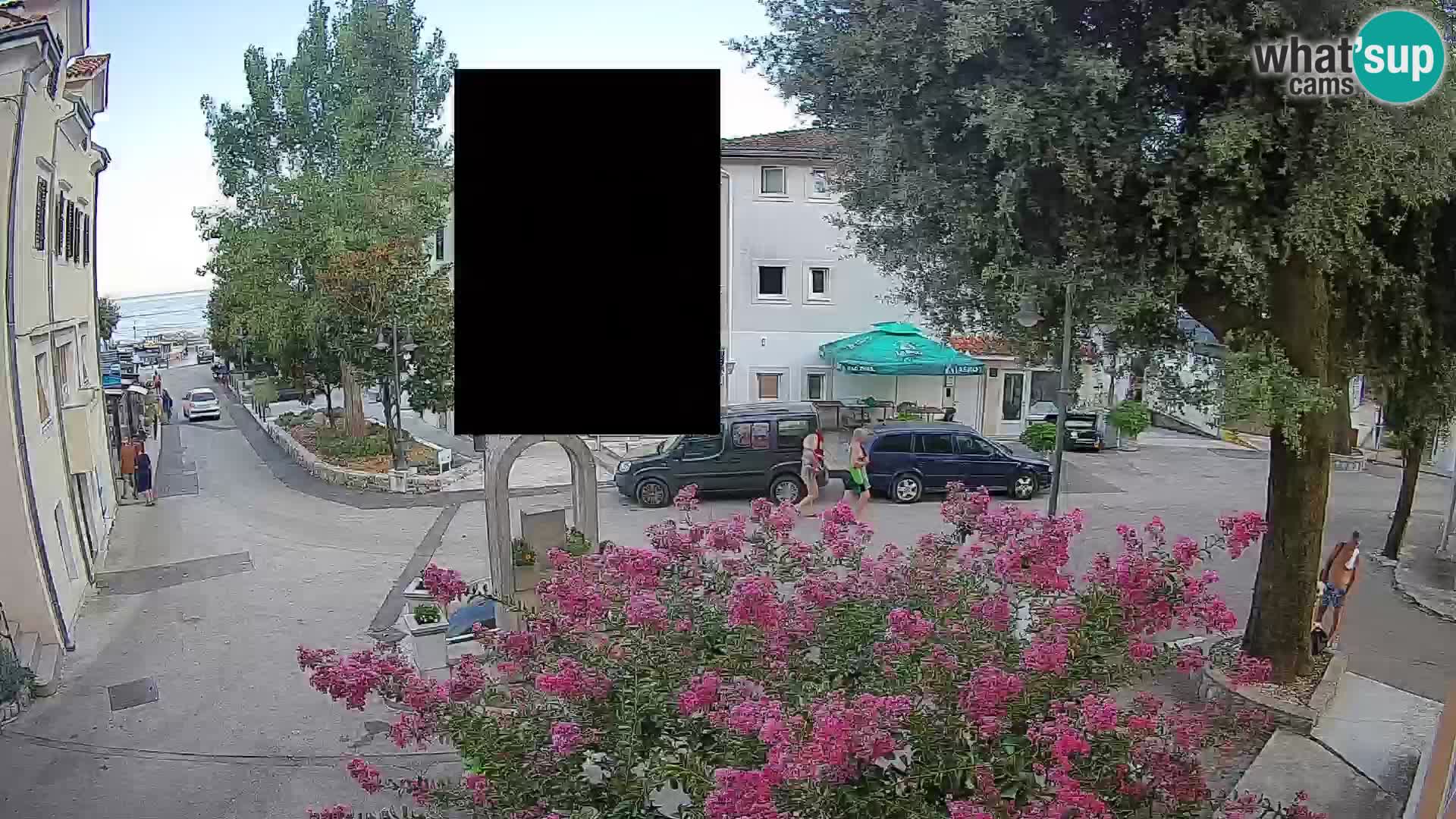 Webcam Centre de Mošćenička Draga – Vue en direct du centre-ville