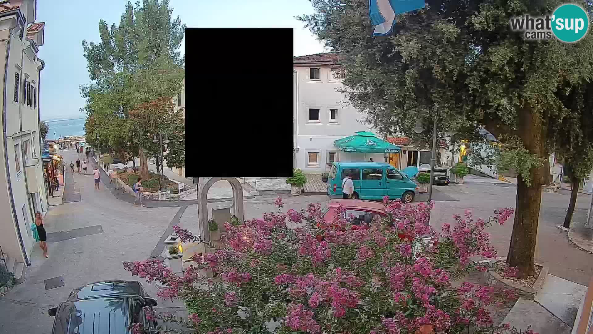 Webcam Centro Draga di Moschiena – Vista live sul centro