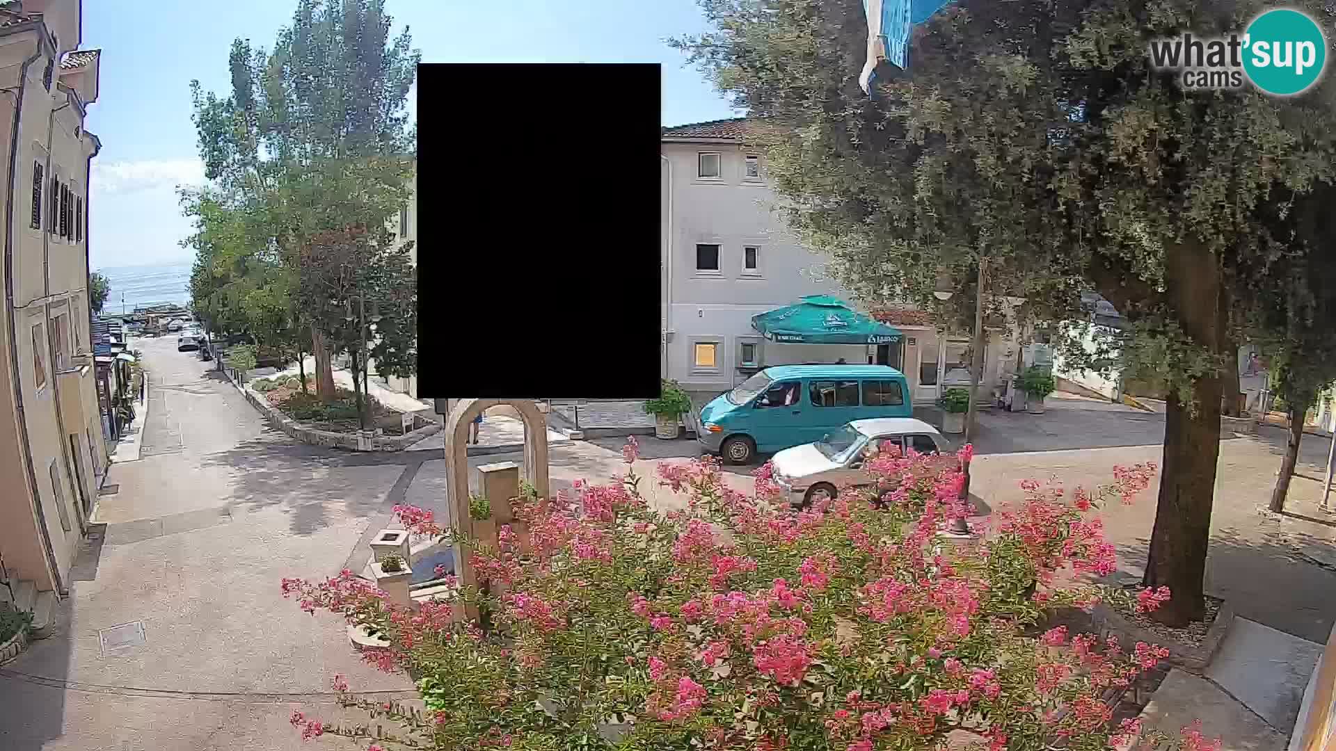 Webcam Centro Draga di Moschiena – Vista live sul centro