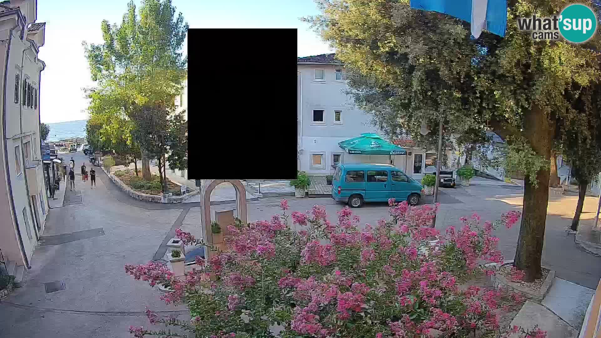 Webcam Mošćenička Draga Zentrum – Liveblick auf das Ortszentrum