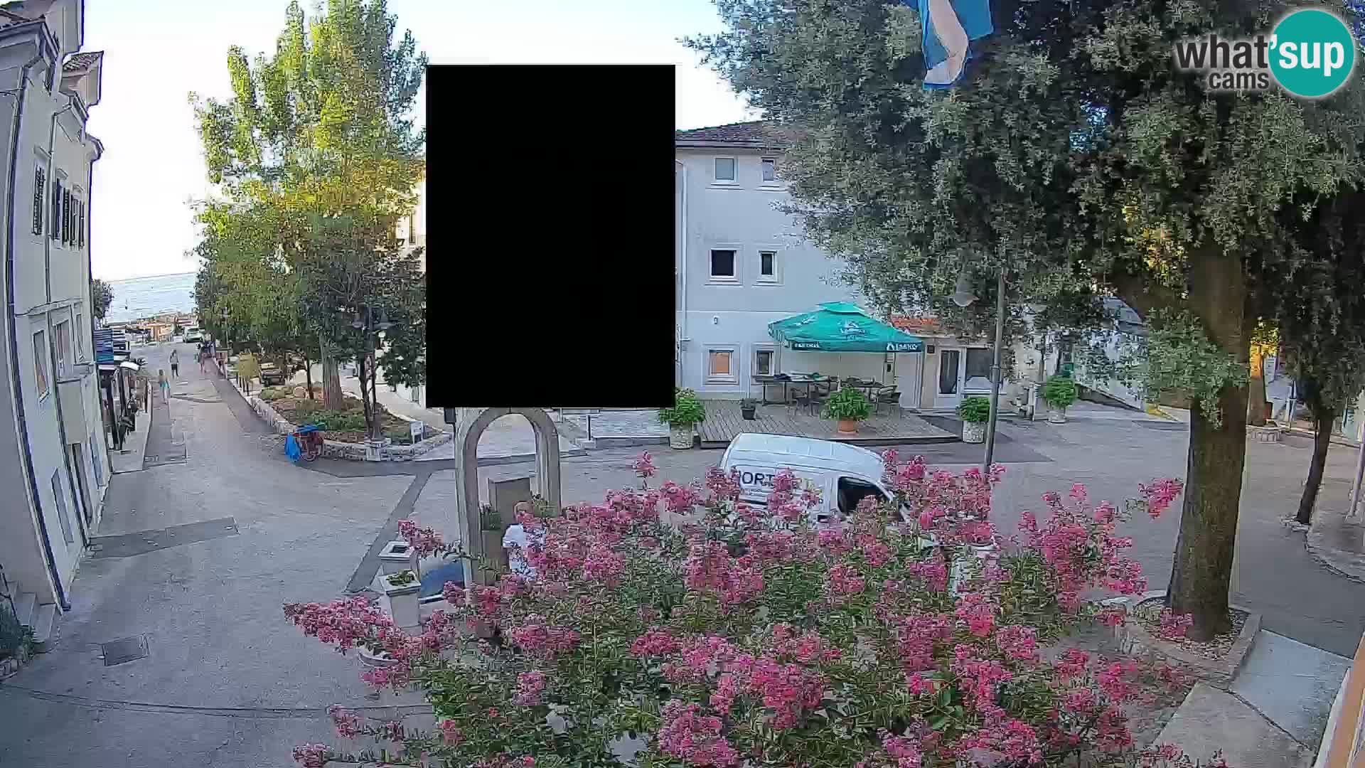 Webcam centre de Mošćenička Draga – Vue en direct du centre-ville