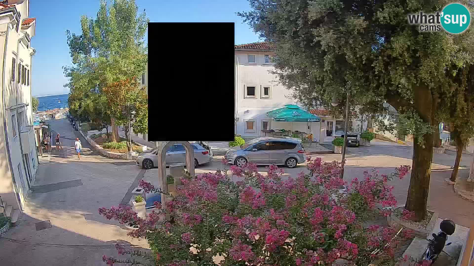 Webcam centre de Mošćenička Draga – Vue en direct du centre-ville