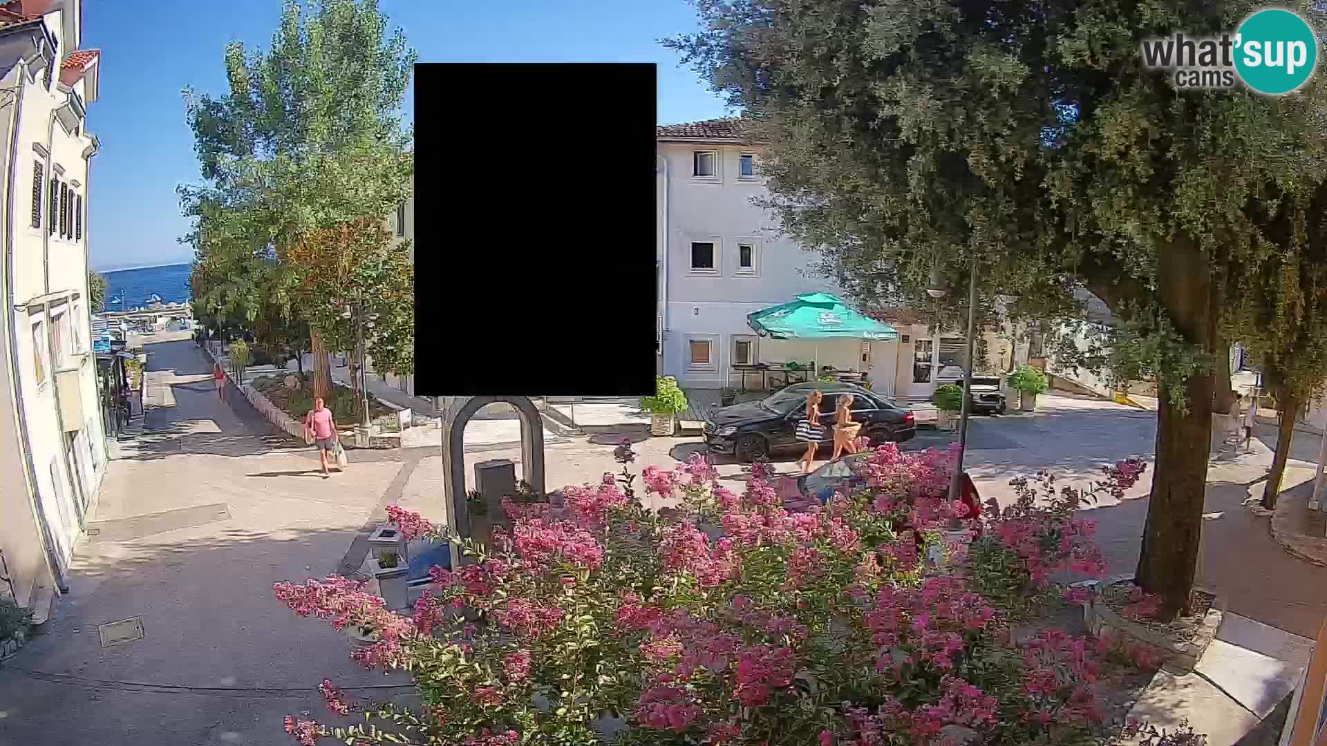Webcam Centre de Mošćenička Draga – Vue en direct du centre-ville