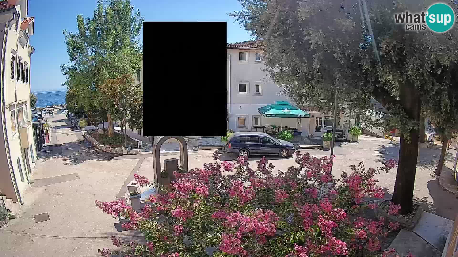 Webcam centre de Mošćenička Draga – Vue en direct du centre-ville