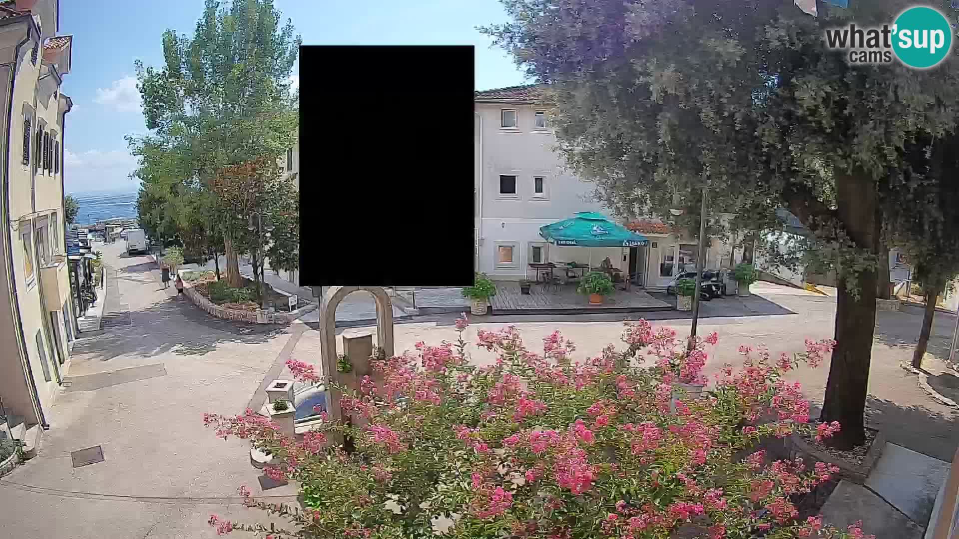Webcam centre de Mošćenička Draga – Vue en direct du centre-ville