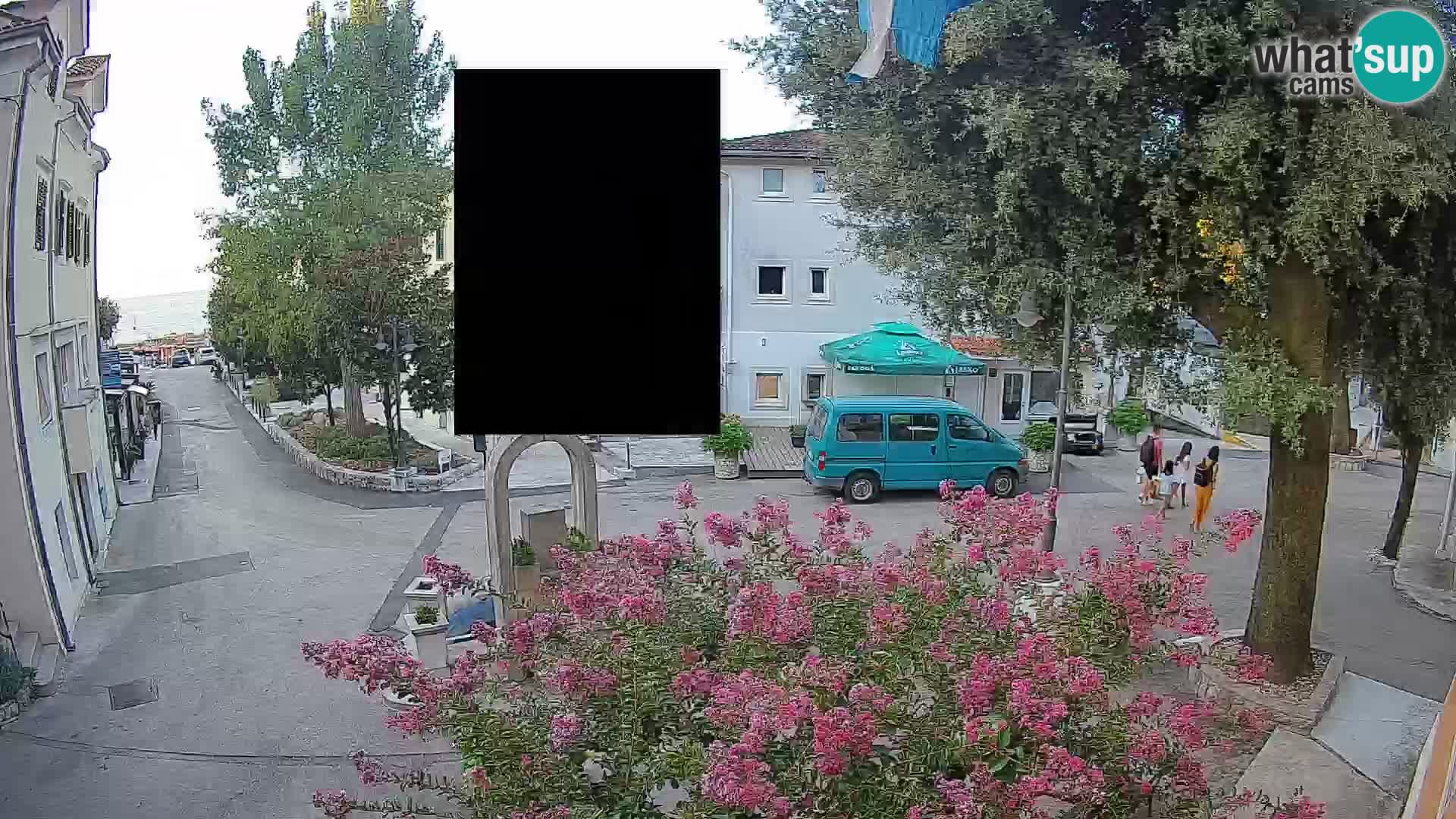 Webcam Mošćenička Draga Center – Live View of the Town Center