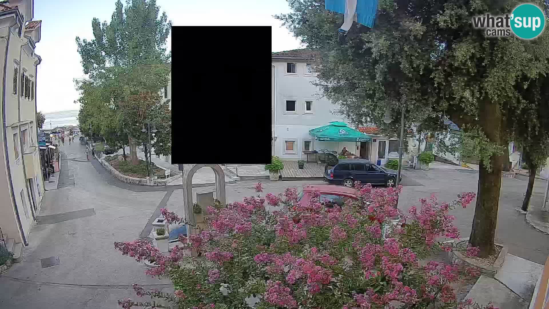 Webcam Mošćenička Draga Center – Live View of the Town Center