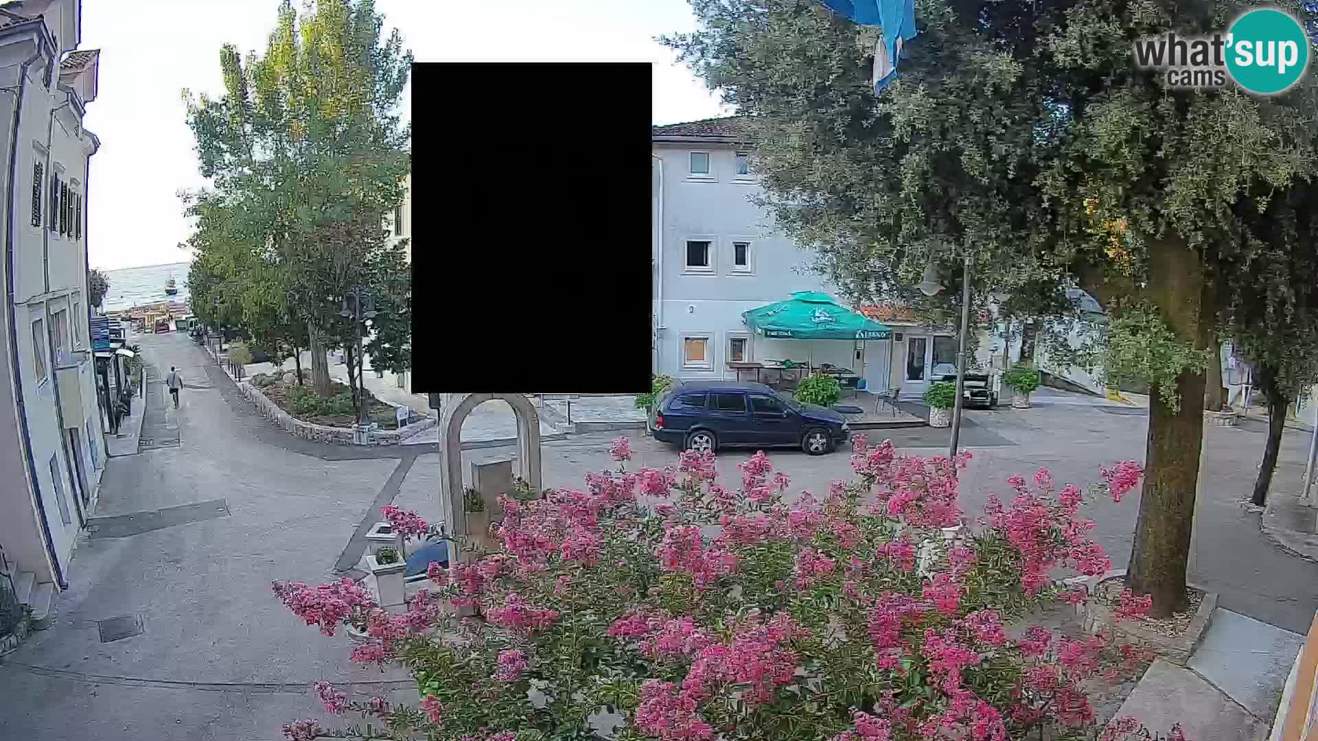Webcam Centre de Mošćenička Draga – Vue en direct du centre-ville