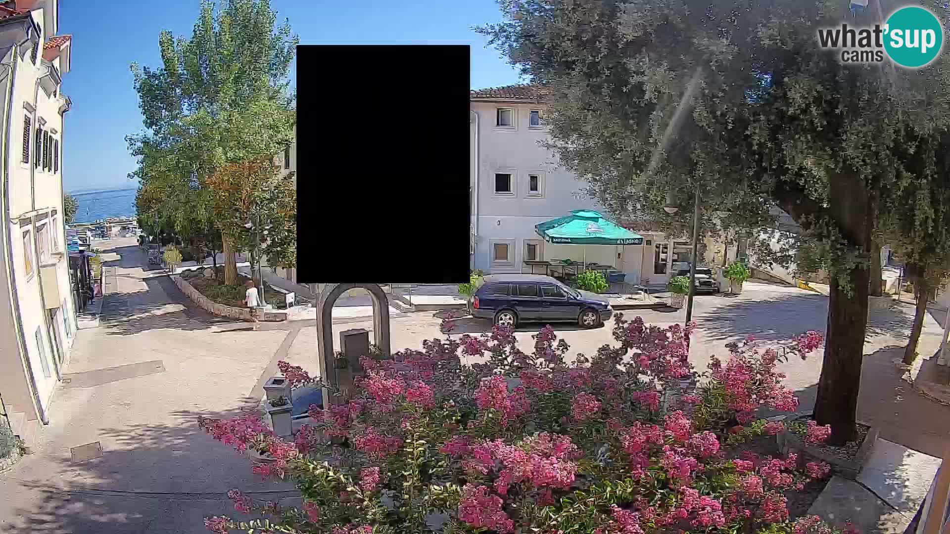 Webcam centre de Mošćenička Draga – Vue en direct du centre-ville