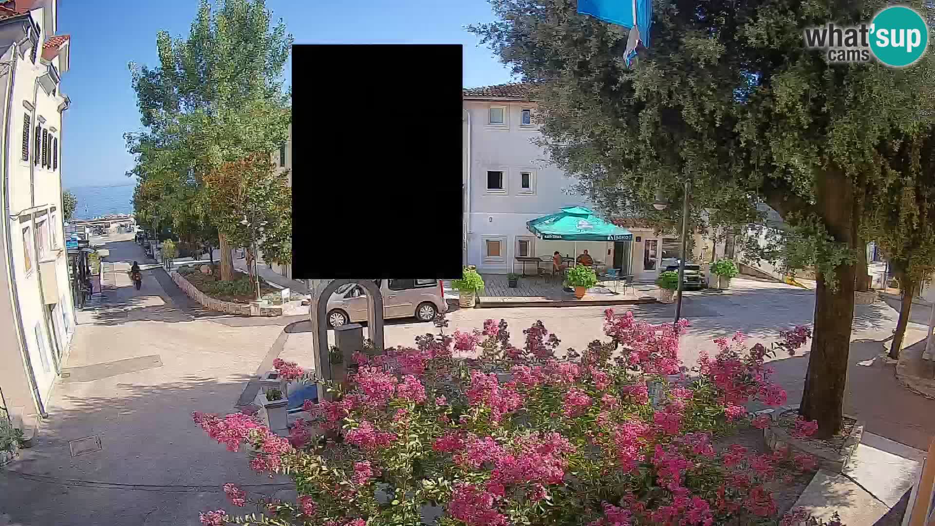 Webcam Centre de Mošćenička Draga – Vue en direct du centre-ville