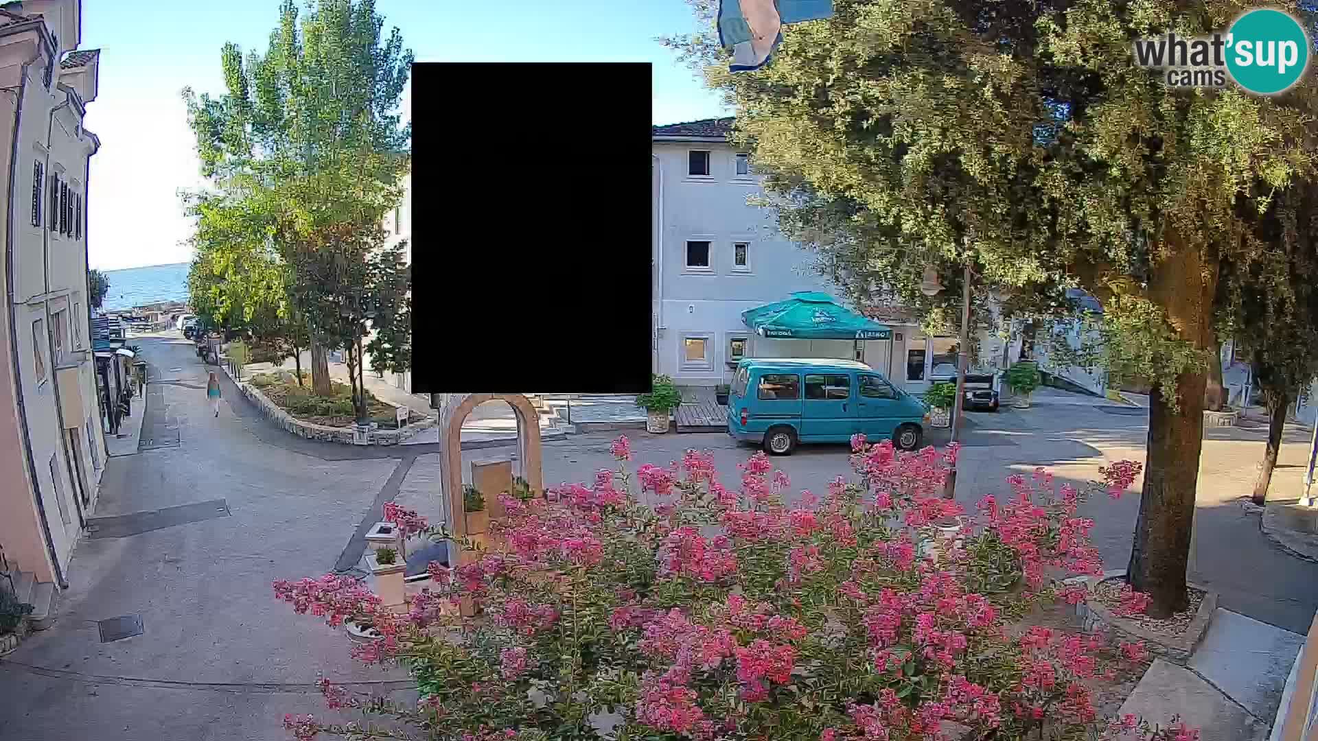 Webcam centre de Mošćenička Draga – Vue en direct du centre-ville