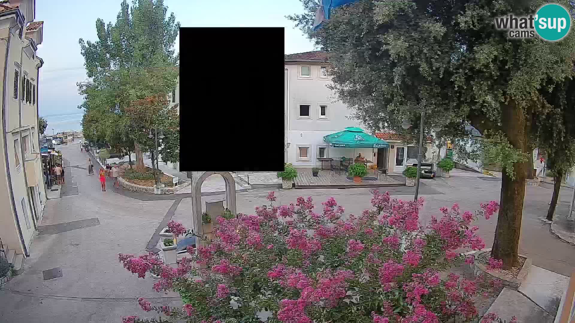 Webcam Mošćenička Draga Zentrum – Liveblick auf das Ortszentrum