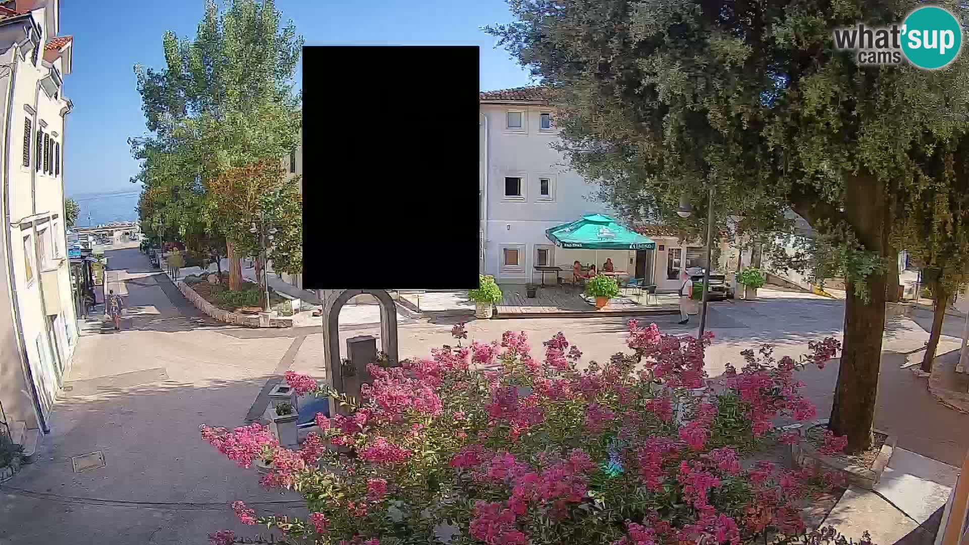 Webcam Centre de Mošćenička Draga – Vue en direct du centre-ville